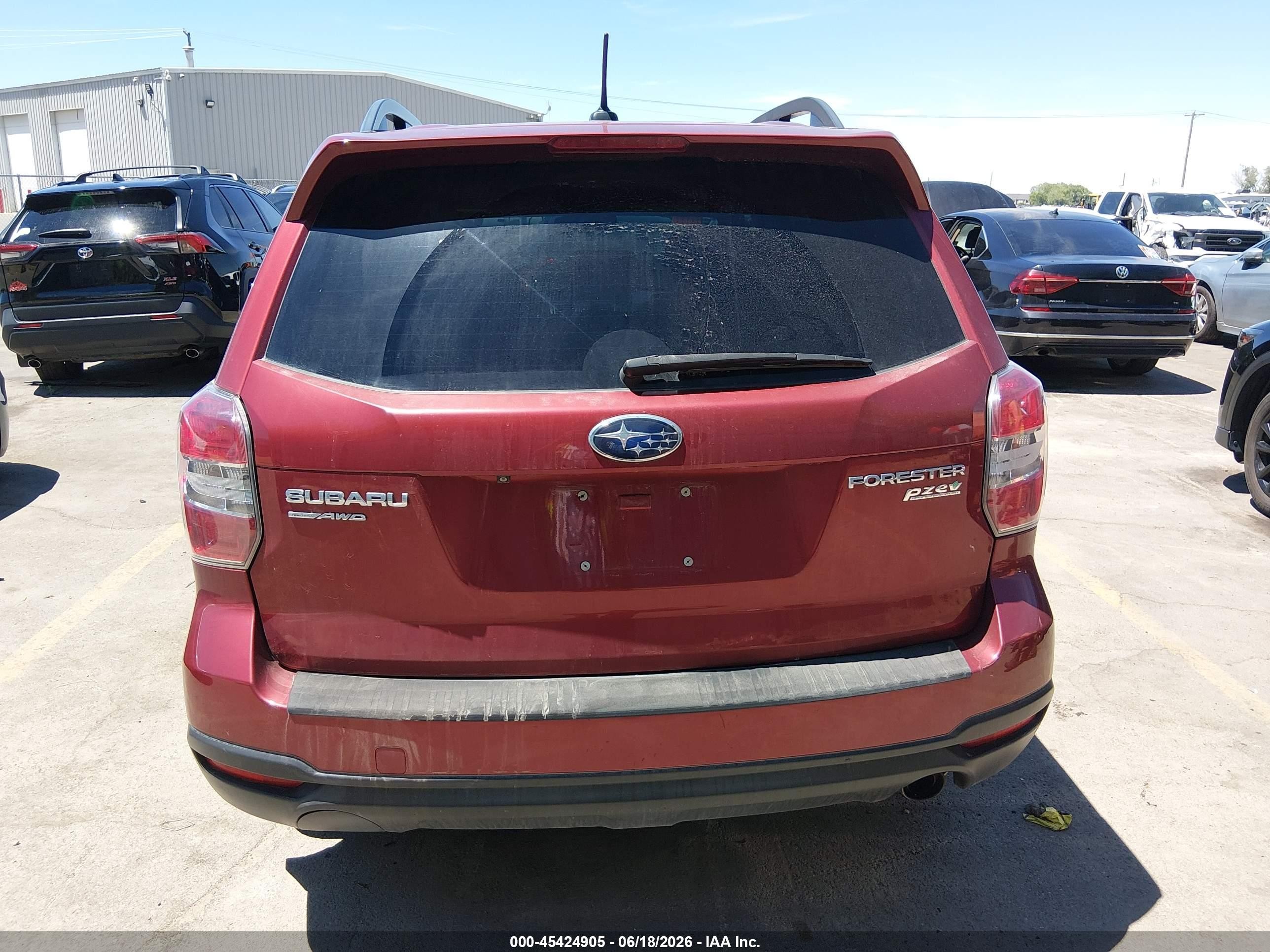 2014 Subaru Forester 2.5i Limited Красный vin: JF2SJAJC1EH408358