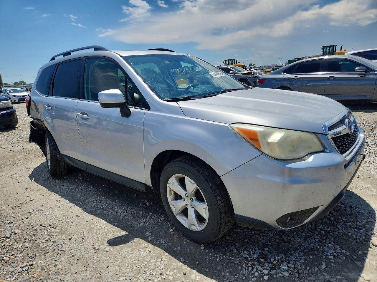 2014 Subaru Forester 2.5i Limited Серебряный vin: JF2SJAJC1EH556283