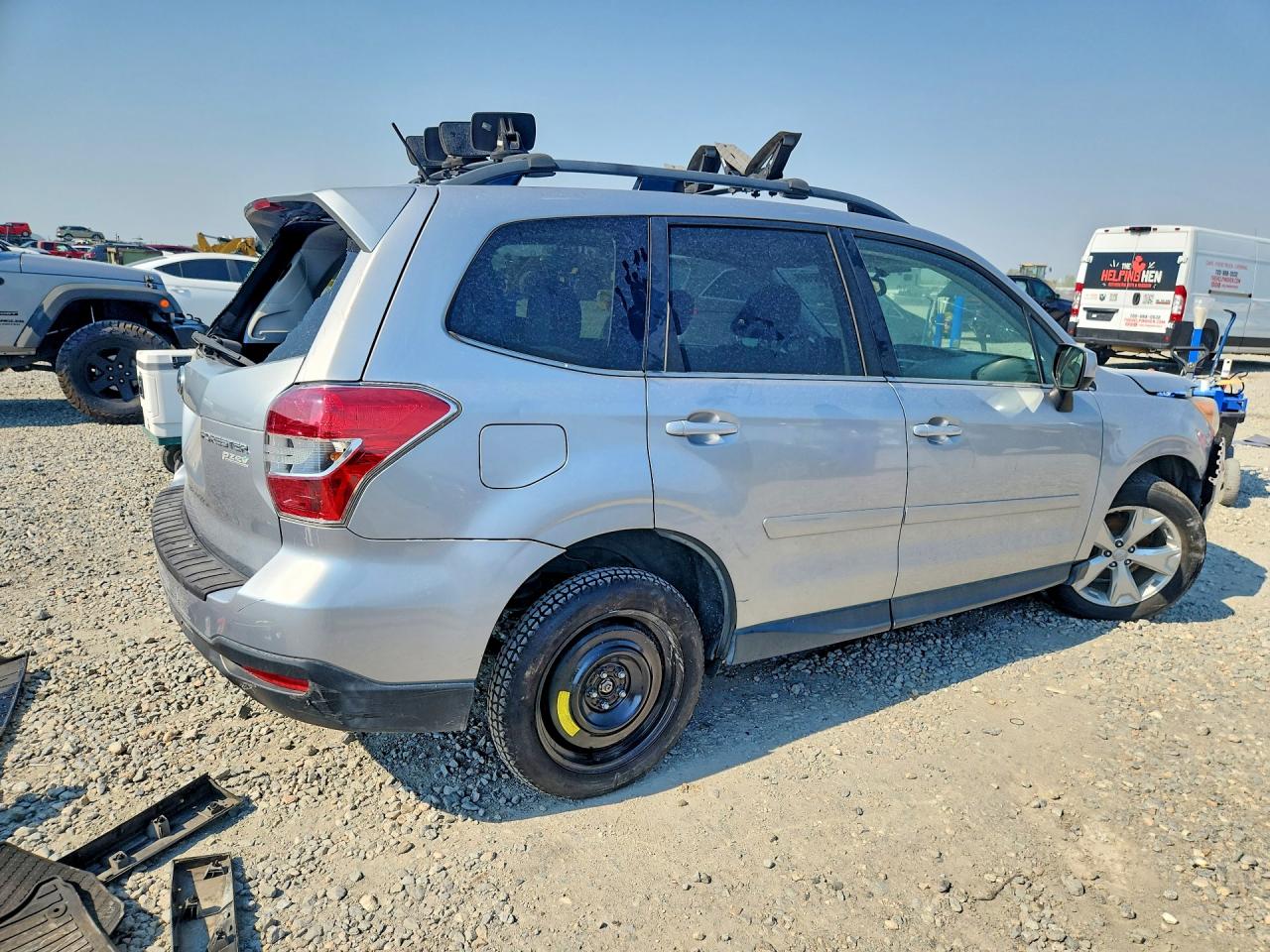2014 Subaru Forester 2.5i Limited Silver vin: JF2SJAJC2EH520280