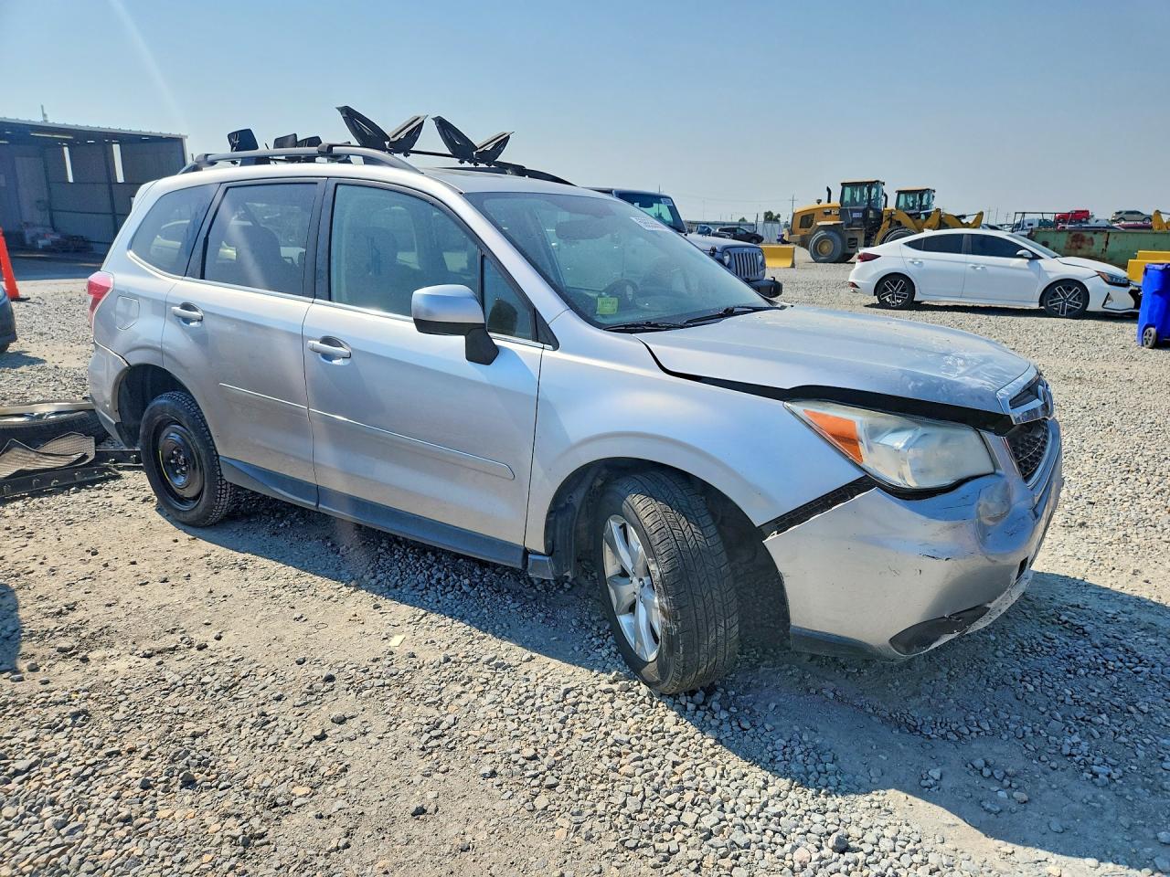 2014 Subaru Forester 2.5i Limited Silver vin: JF2SJAJC2EH520280