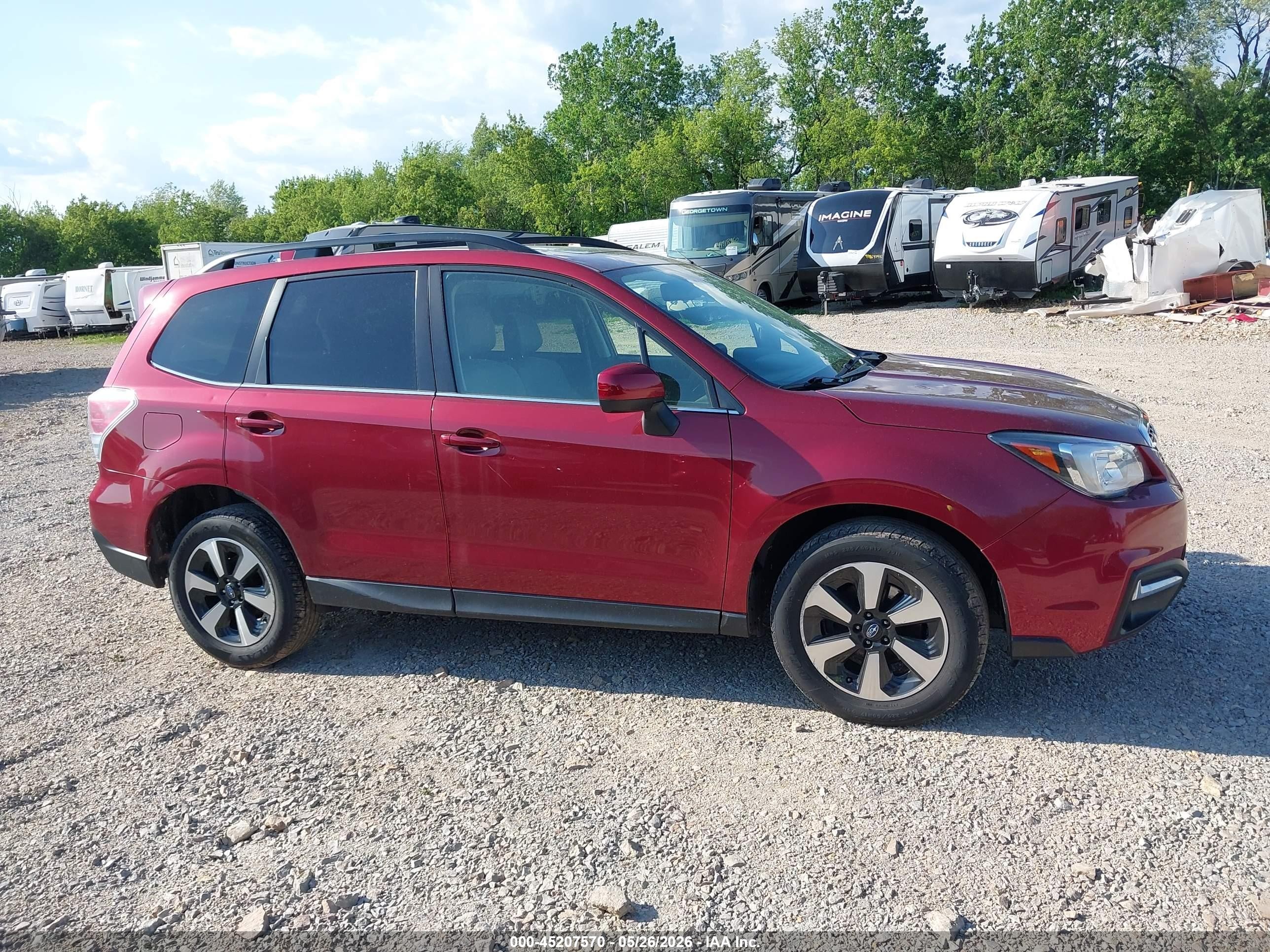 2017 Subaru Forester 2.5i Limited Red vin: JF2SJAJC2HH478522