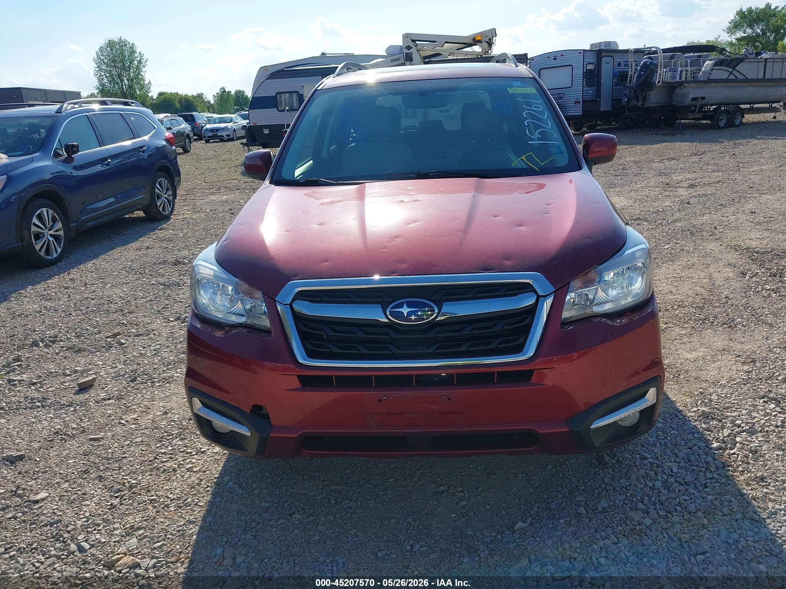 2017 Subaru Forester 2.5i Limited Red vin: JF2SJAJC2HH478522