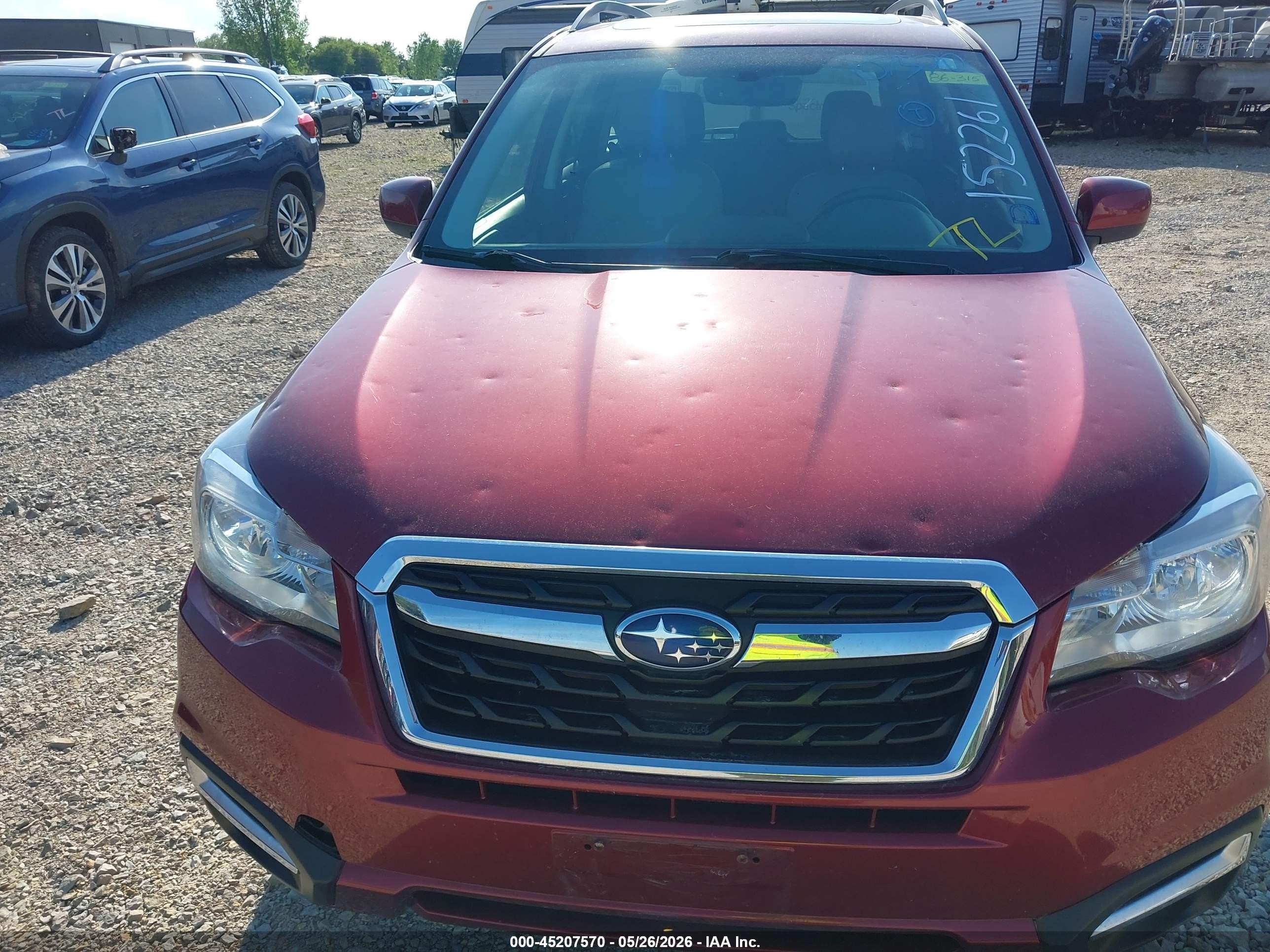 2017 Subaru Forester 2.5i Limited Red vin: JF2SJAJC2HH478522