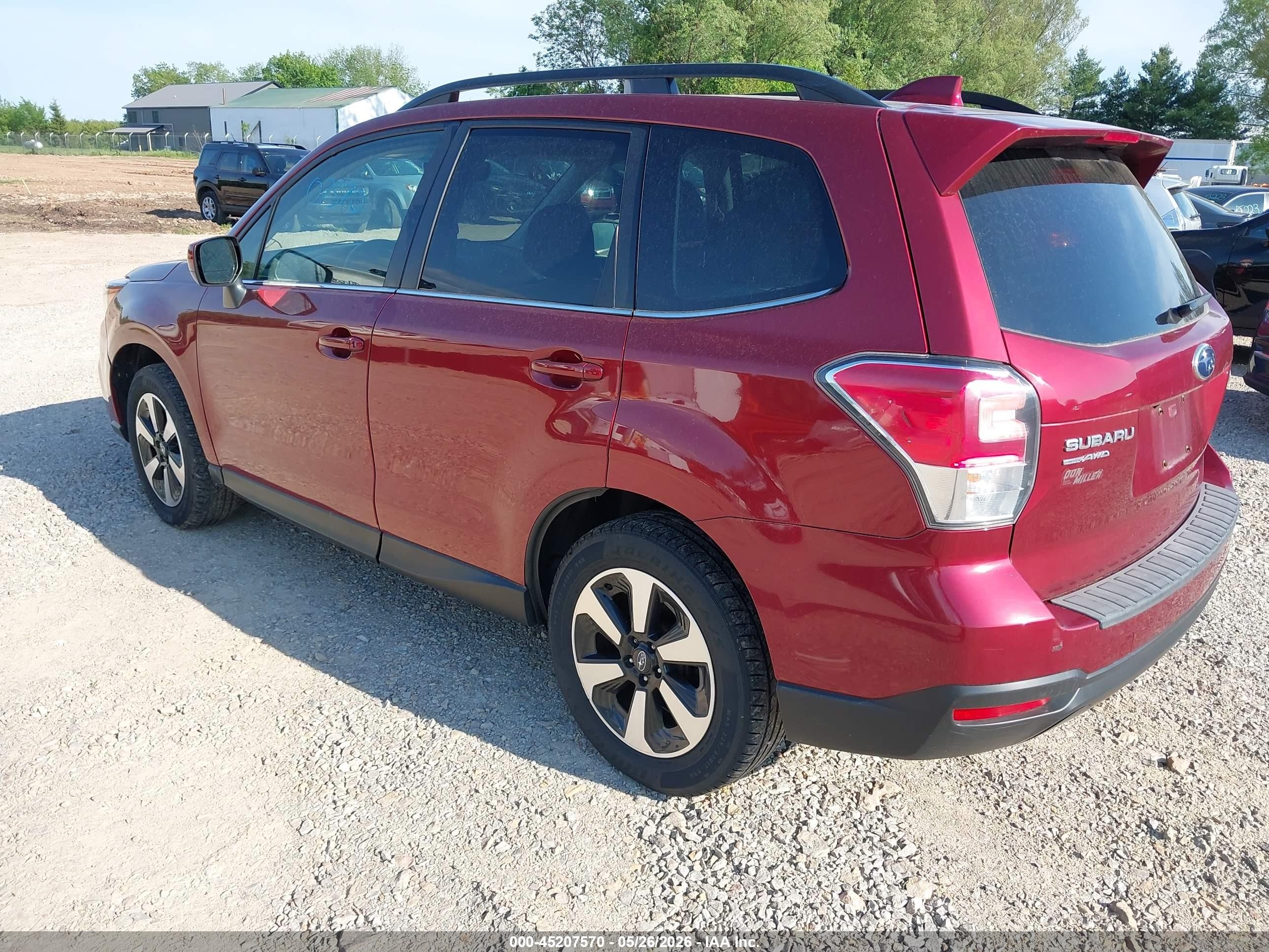 2017 Subaru Forester 2.5i Limited Red vin: JF2SJAJC2HH478522