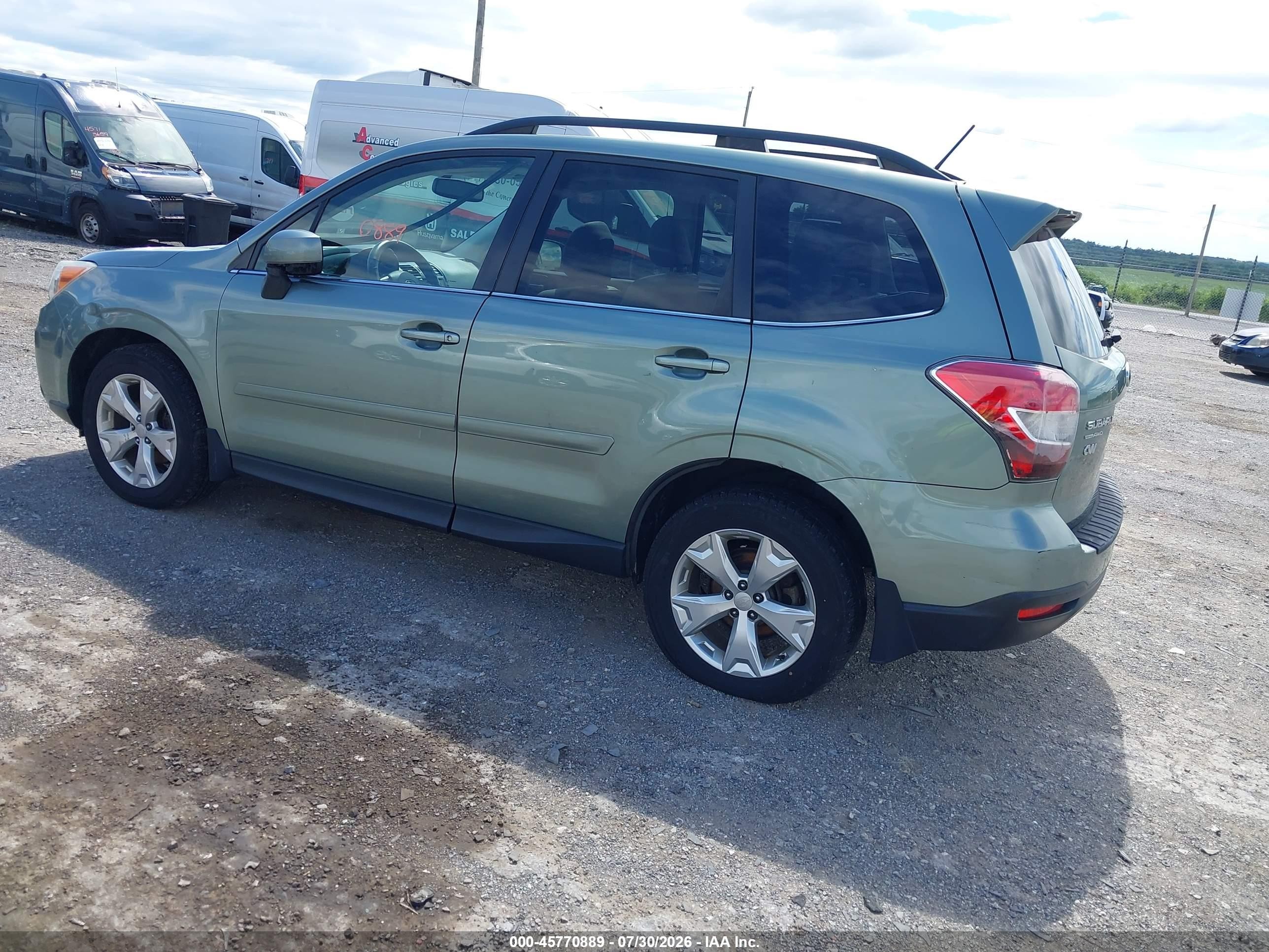 2014 Subaru Forester 2.5i Limited Зеленый vin: JF2SJAJC3EH512611