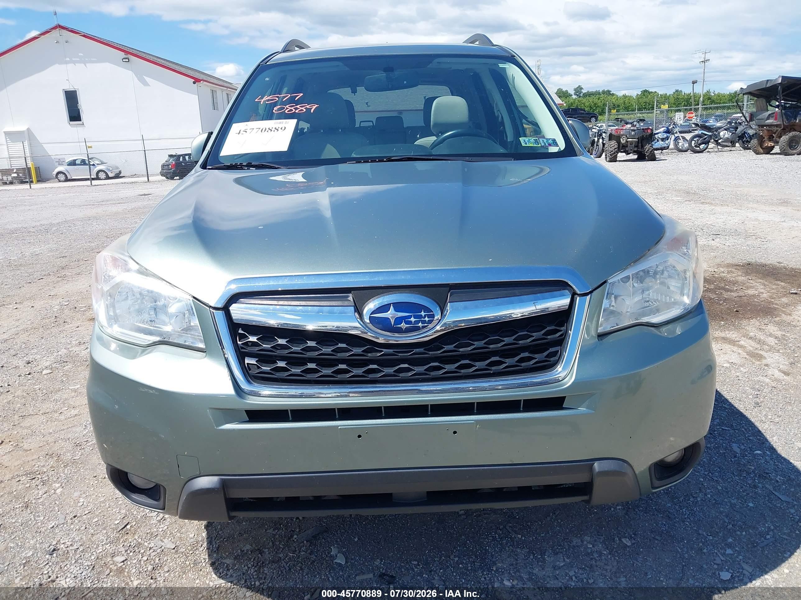 2014 Subaru Forester 2.5i Limited Зеленый vin: JF2SJAJC3EH512611