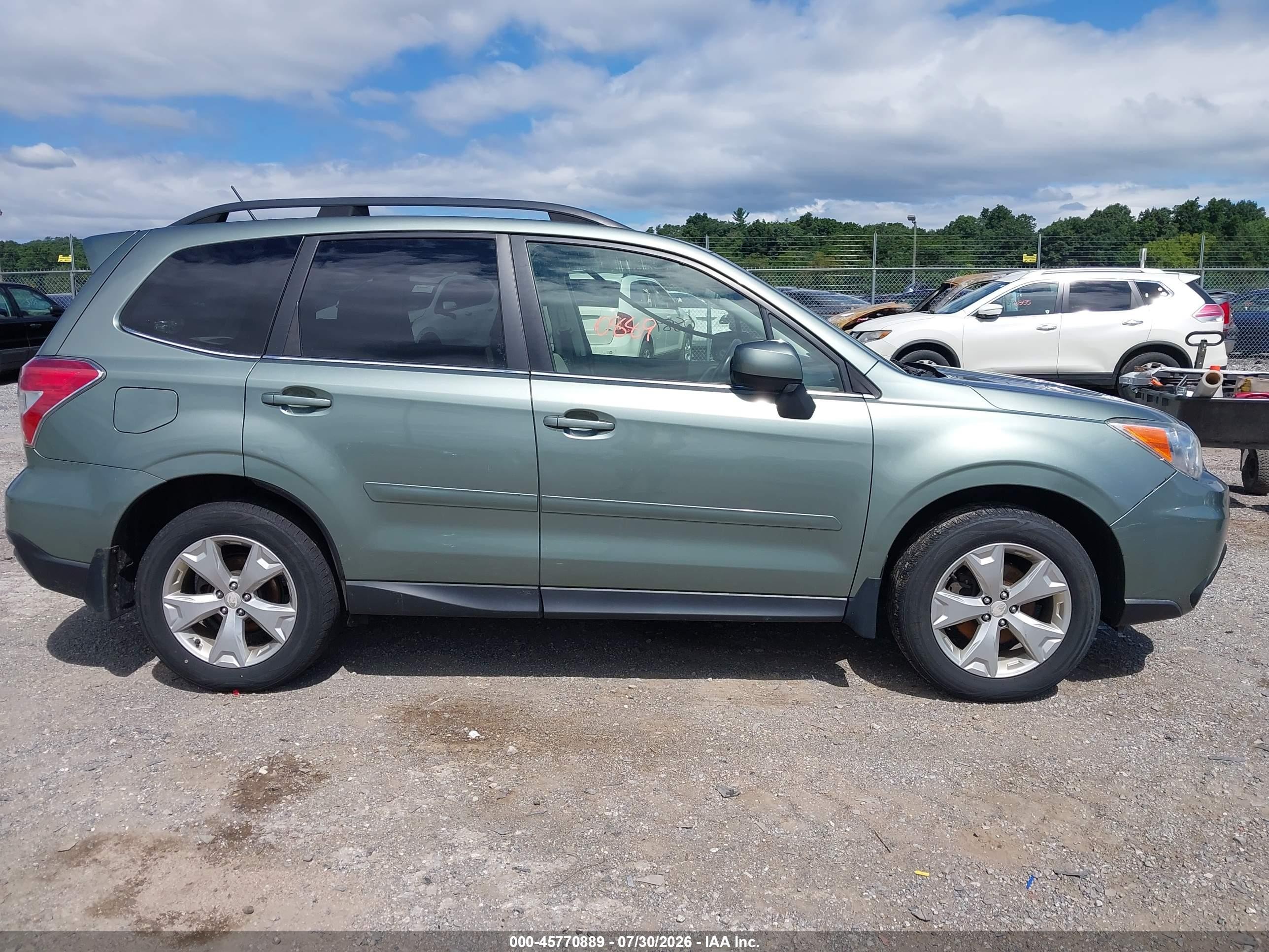 2014 Subaru Forester 2.5i Limited Зеленый vin: JF2SJAJC3EH512611
