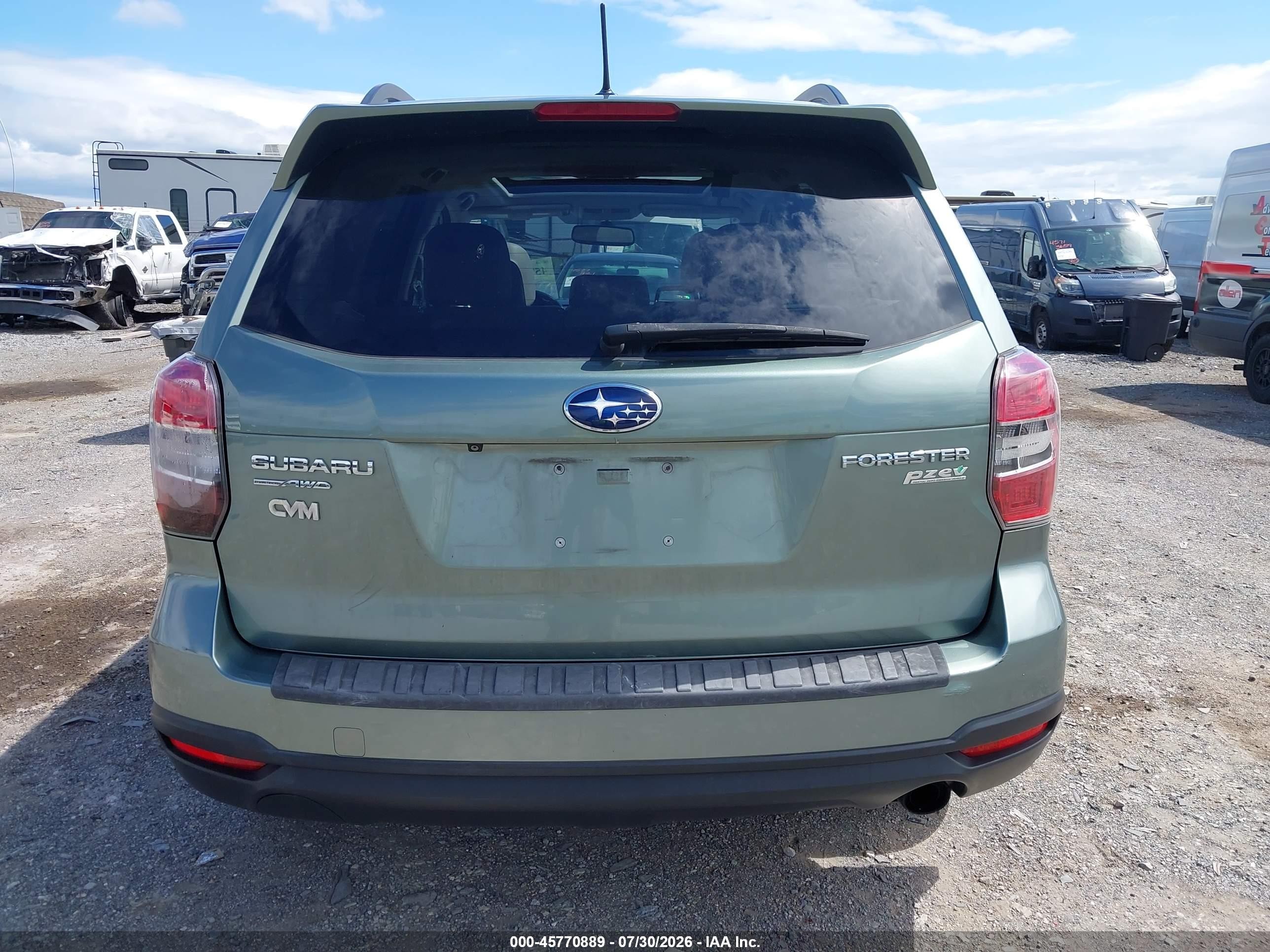 2014 Subaru Forester 2.5i Limited Зеленый vin: JF2SJAJC3EH512611