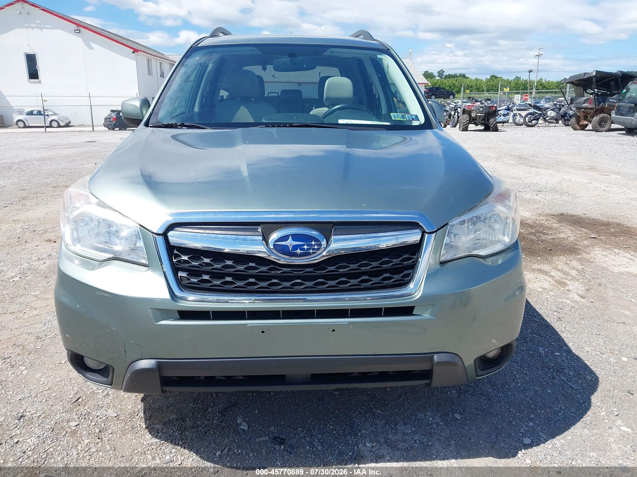2014 Subaru Forester 2.5i Limited Зеленый vin: JF2SJAJC3EH512611