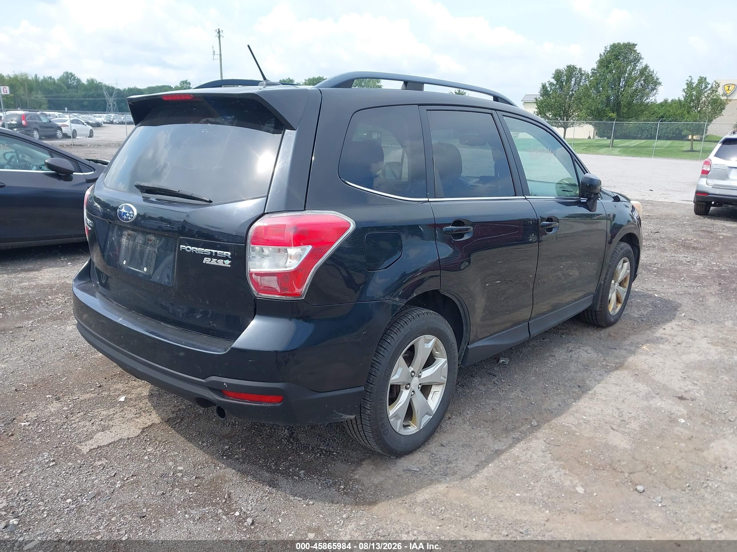 2014 Subaru Forester 2.5i Limited Black vin: JF2SJAJC4EH425509