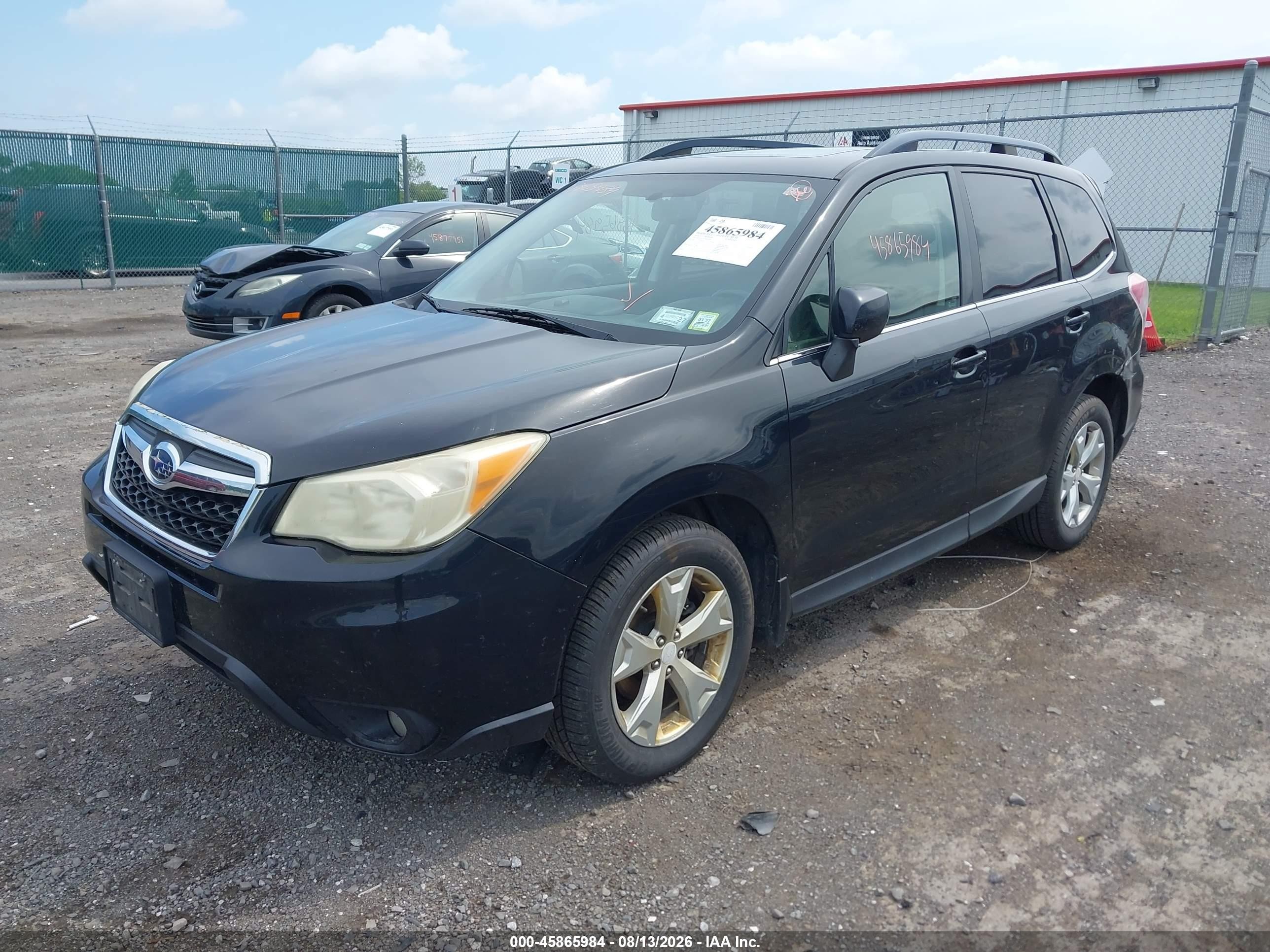 2014 Subaru Forester 2.5i Limited Black vin: JF2SJAJC4EH425509