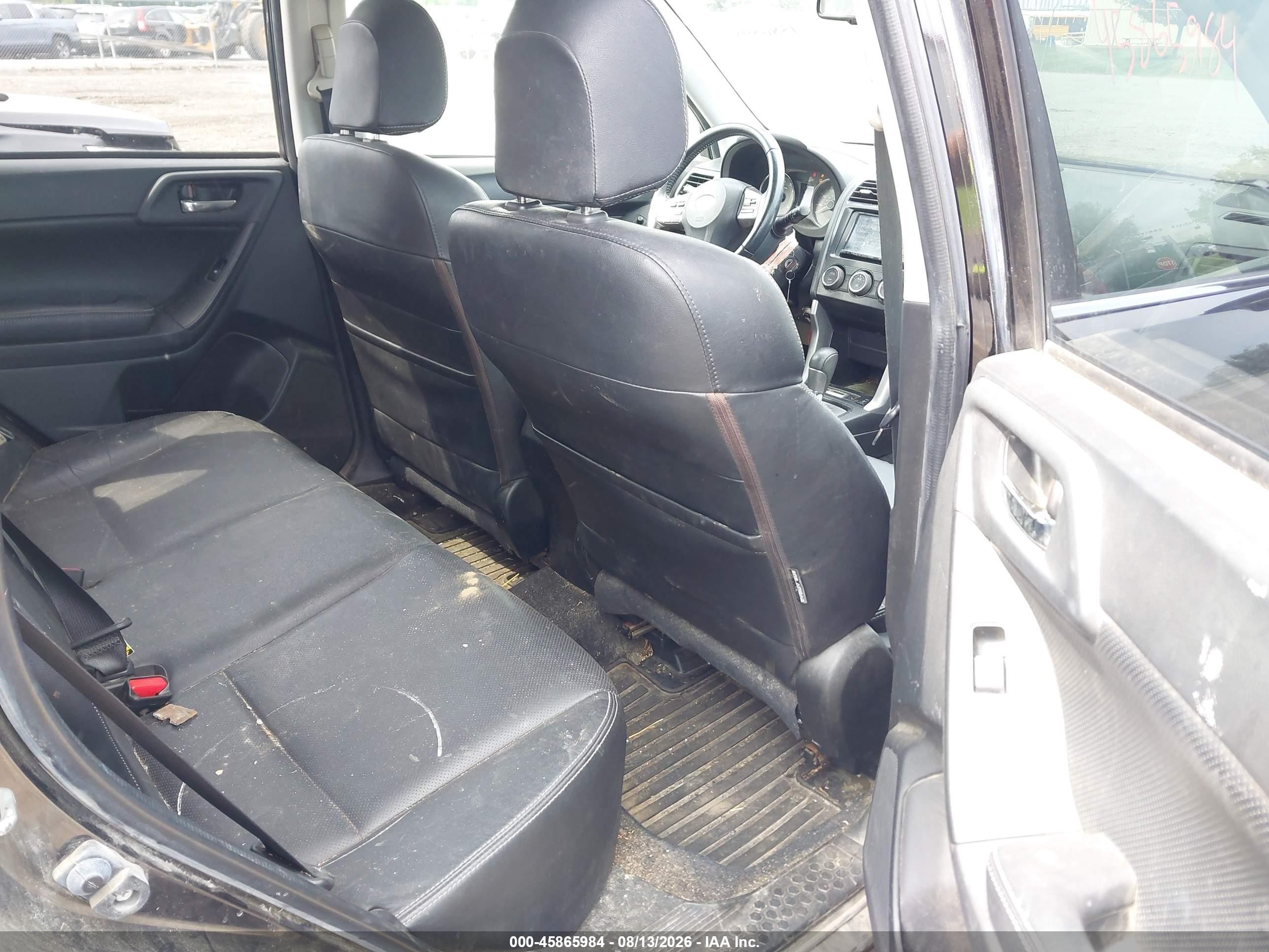 2014 Subaru Forester 2.5i Limited Black vin: JF2SJAJC4EH425509