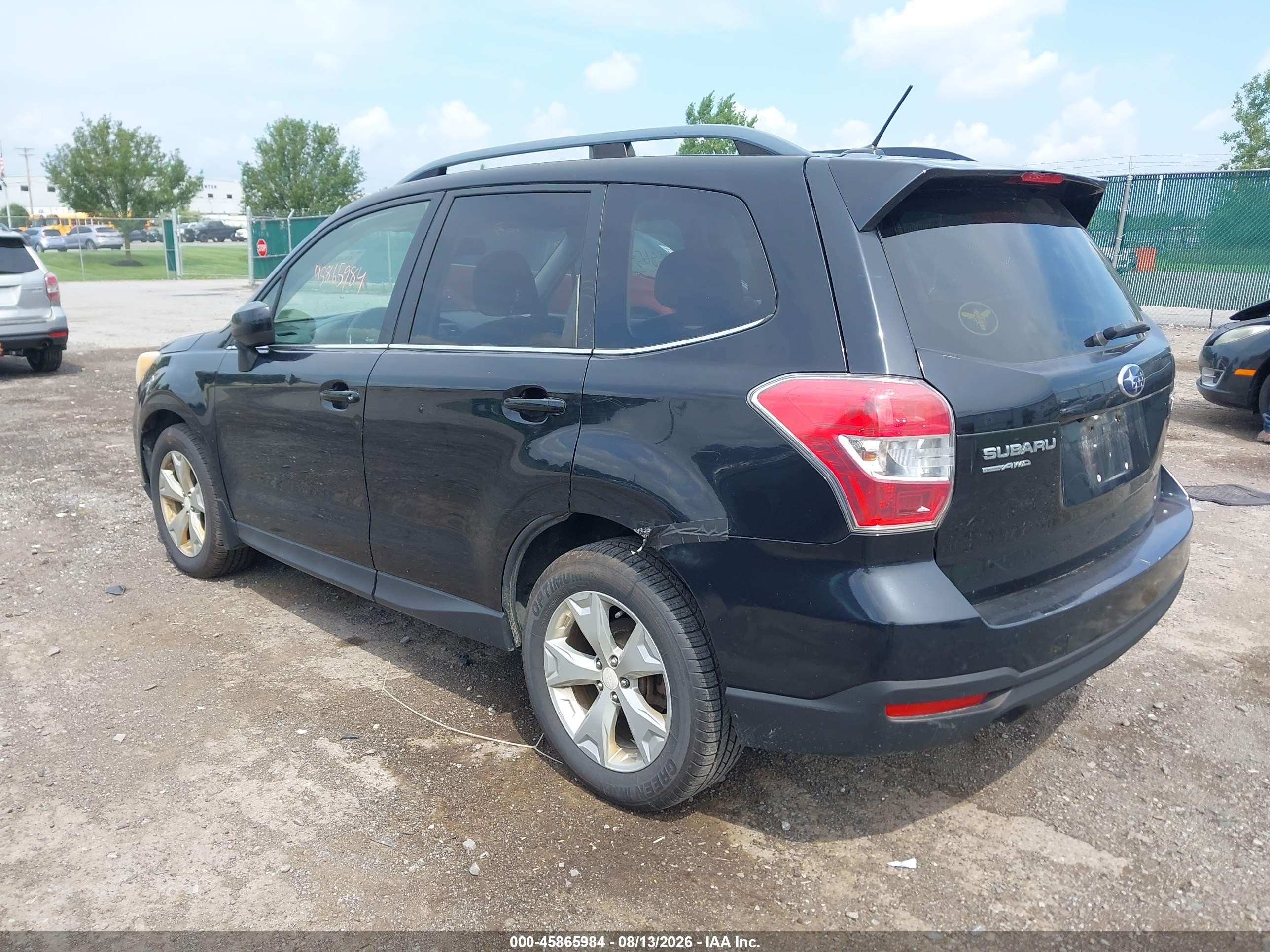 2014 Subaru Forester 2.5i Limited Black vin: JF2SJAJC4EH425509