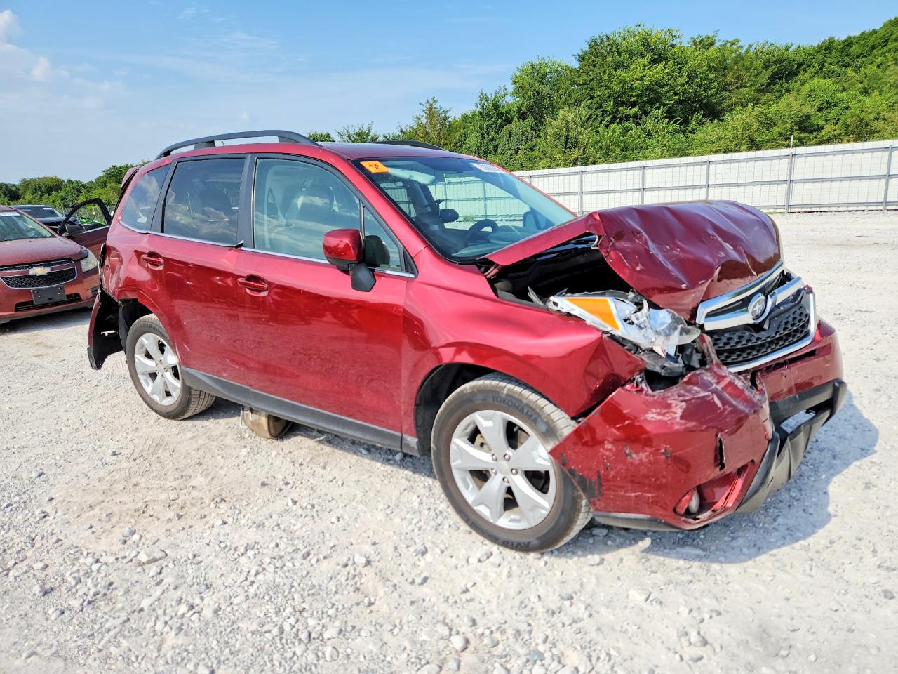 2014 Subaru Forester 2.5i Limited Maroon vin: JF2SJAJC5EH488506
