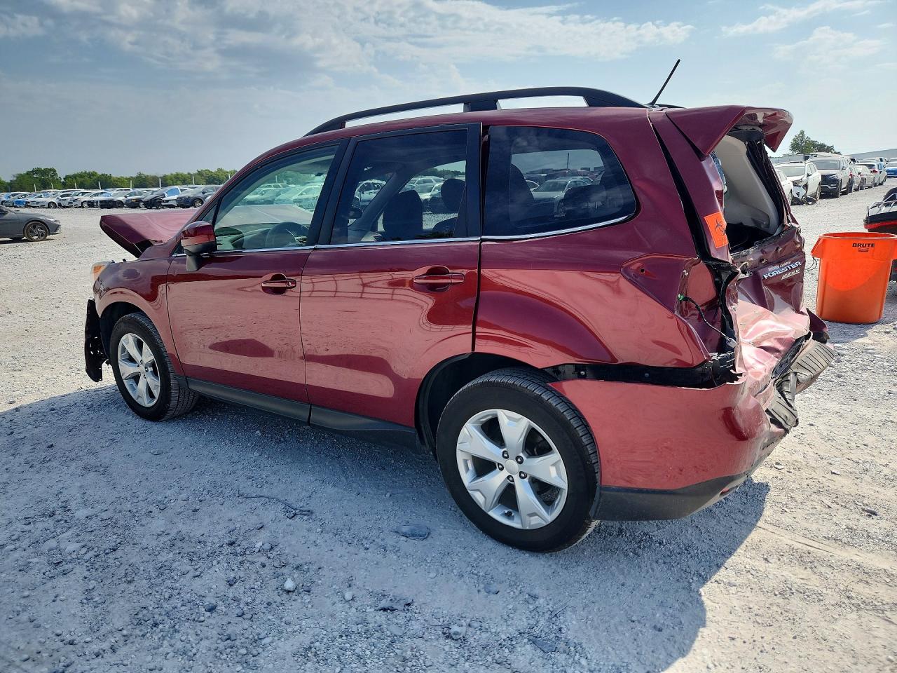 2014 Subaru Forester 2.5i Limited Maroon vin: JF2SJAJC5EH488506