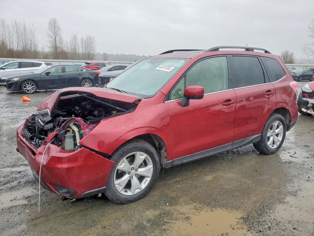 2014 Subaru Forester 2.5i Limited Красный vin: JF2SJAJC6EH554206