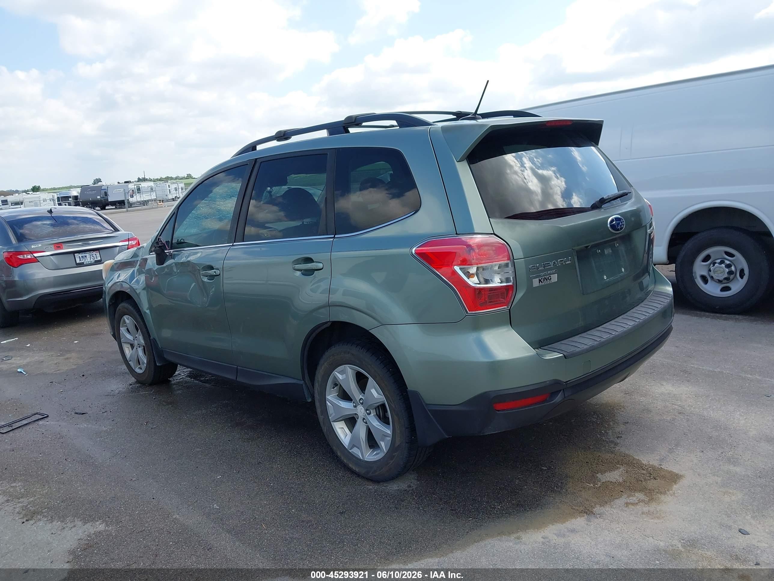 2014 Subaru Forester 2.5i Limited Green vin: JF2SJAJC8EH529002