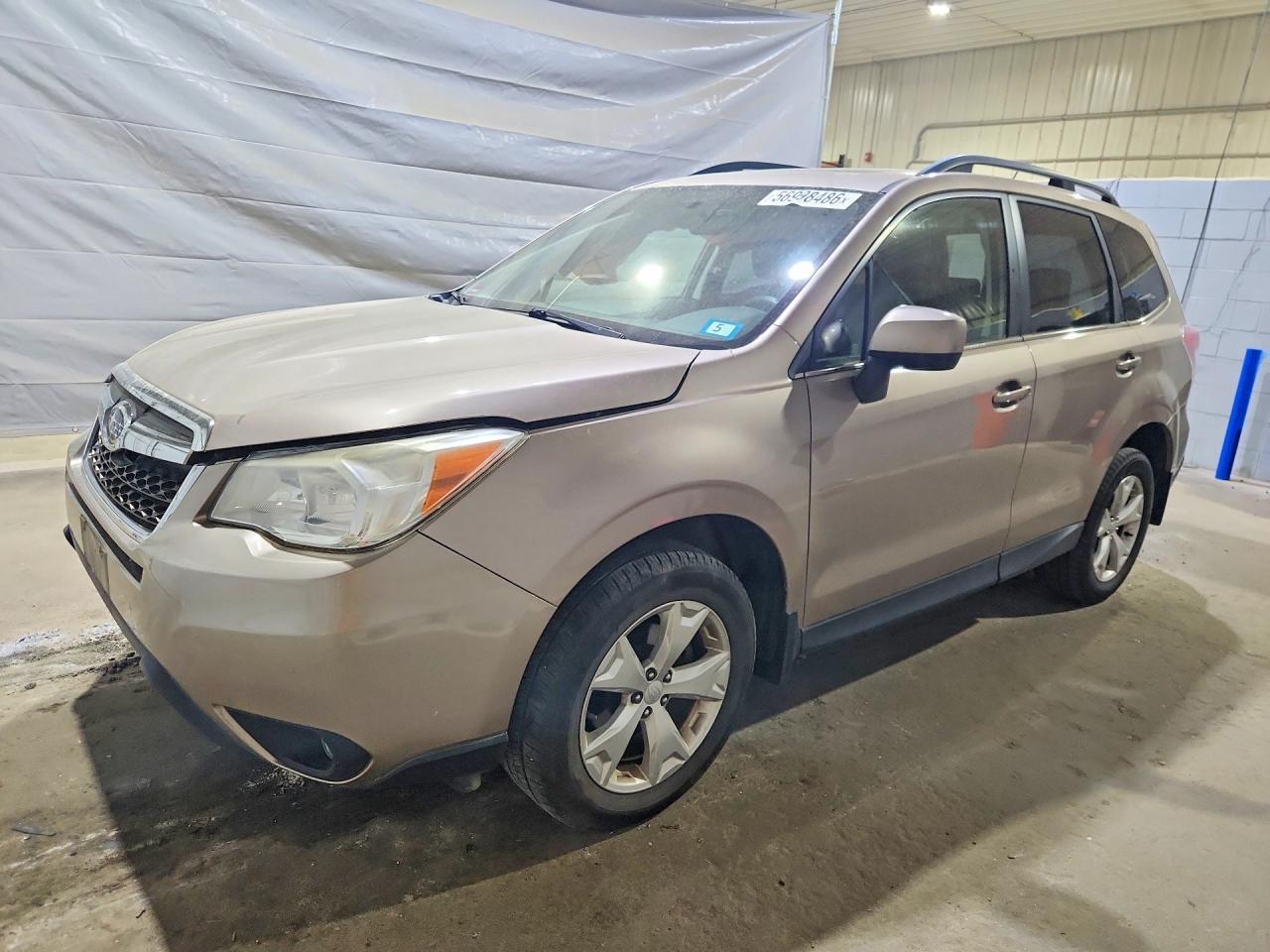 2014 Subaru Forester Brown vin: JF2SJAJC9EH423657