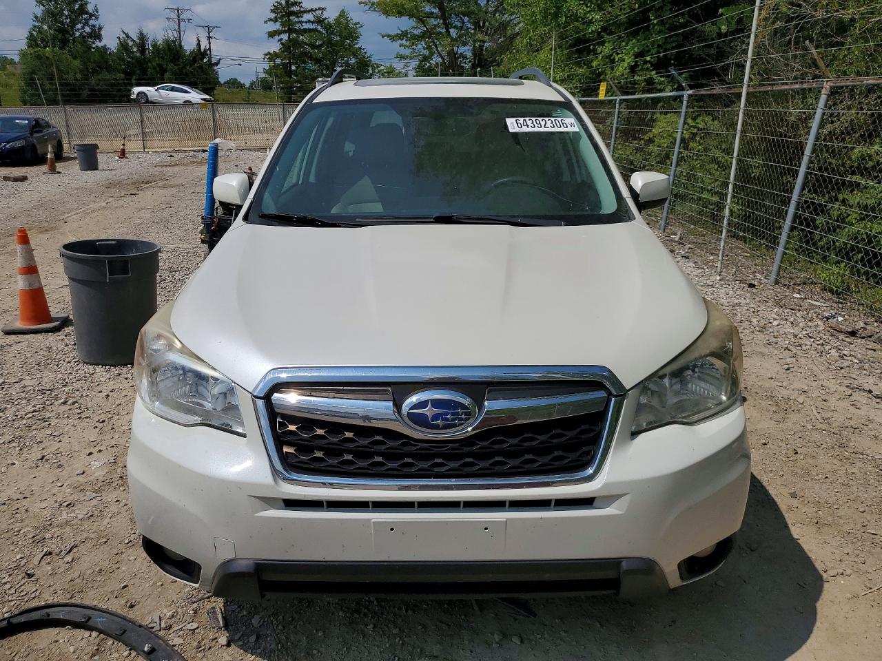 2014 Subaru Forester 2.5i Limited White vin: JF2SJAJC9EH442113