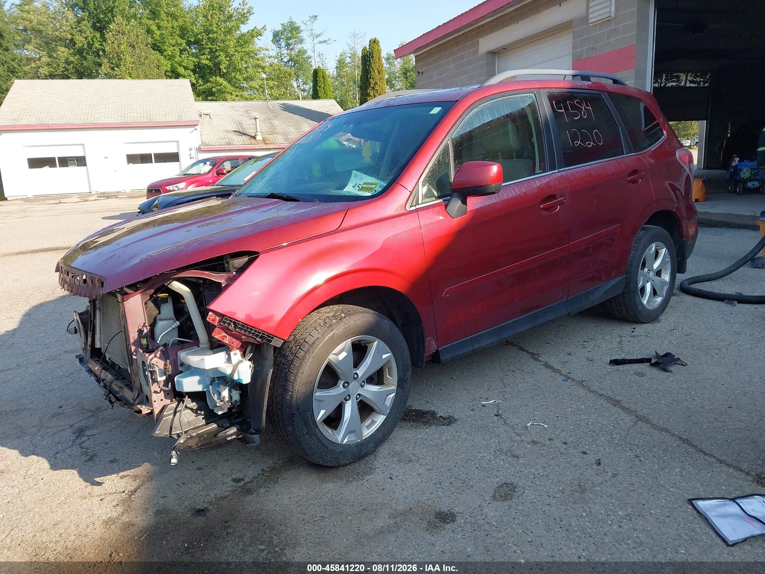 2014 Subaru Forester 2.5i Limited Red vin: JF2SJAJC9EH446209