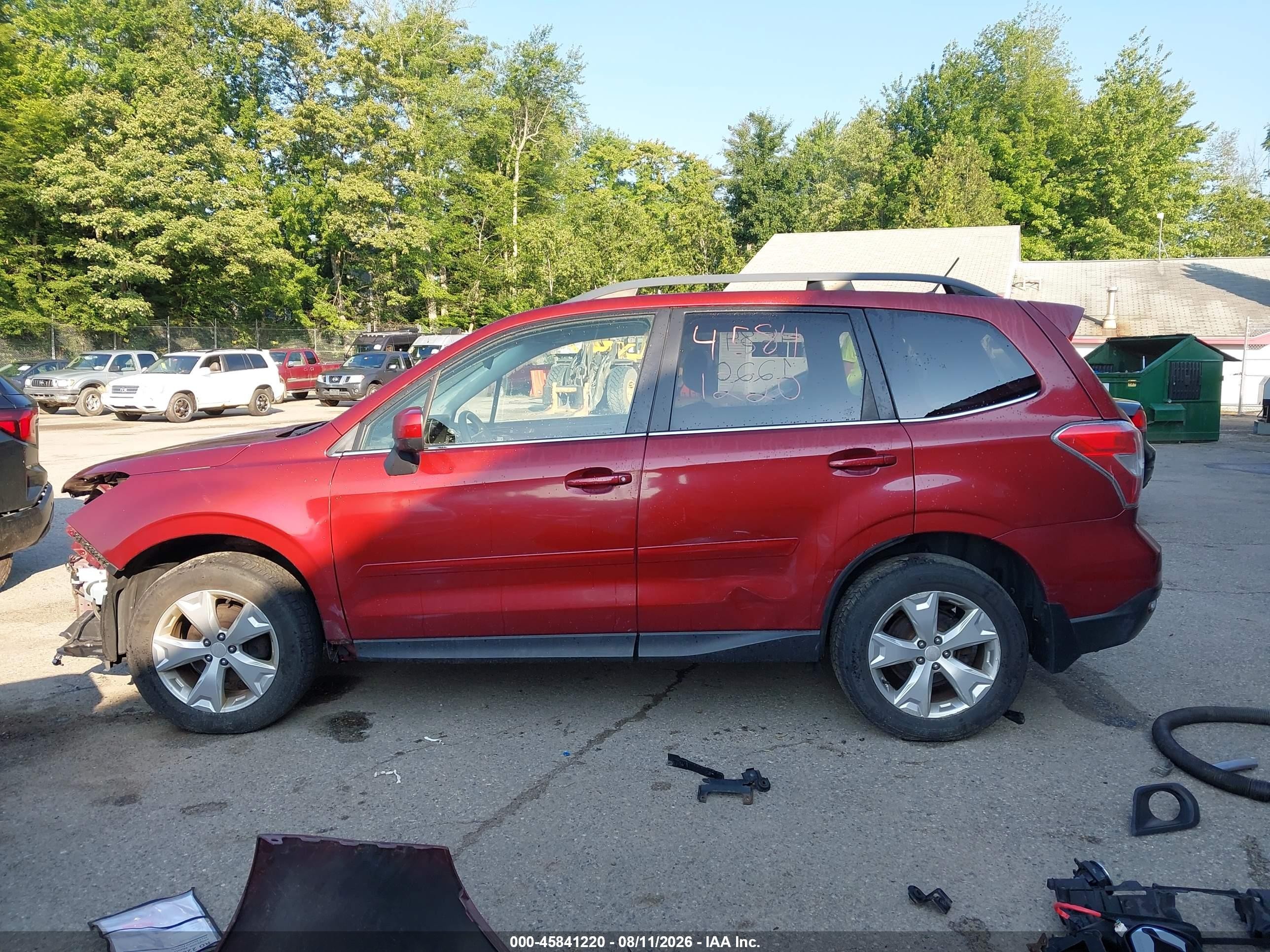 2014 Subaru Forester 2.5i Limited Red vin: JF2SJAJC9EH446209