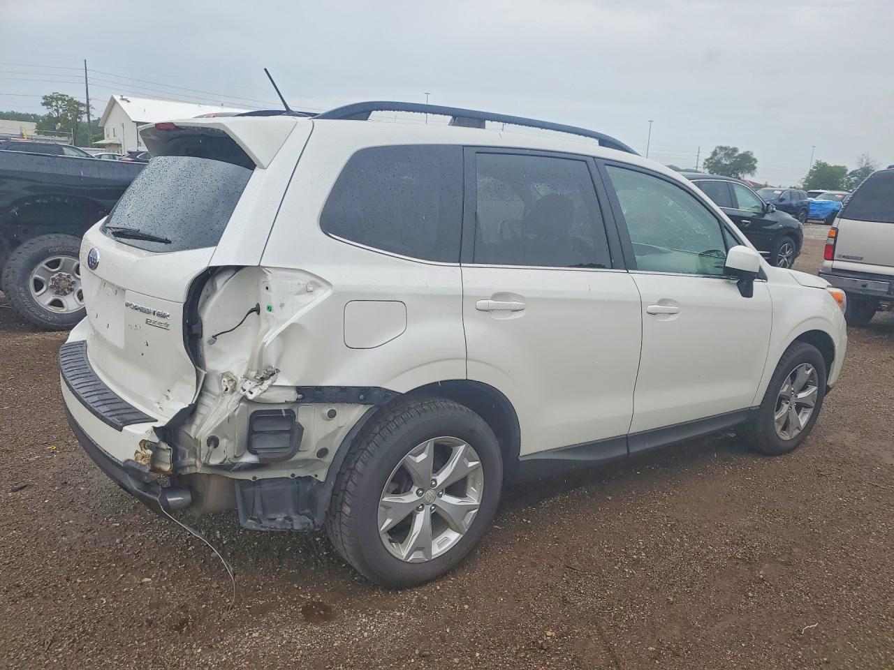2014 Subaru Forester 2.5i Limited White vin: JF2SJAJCXEH435557