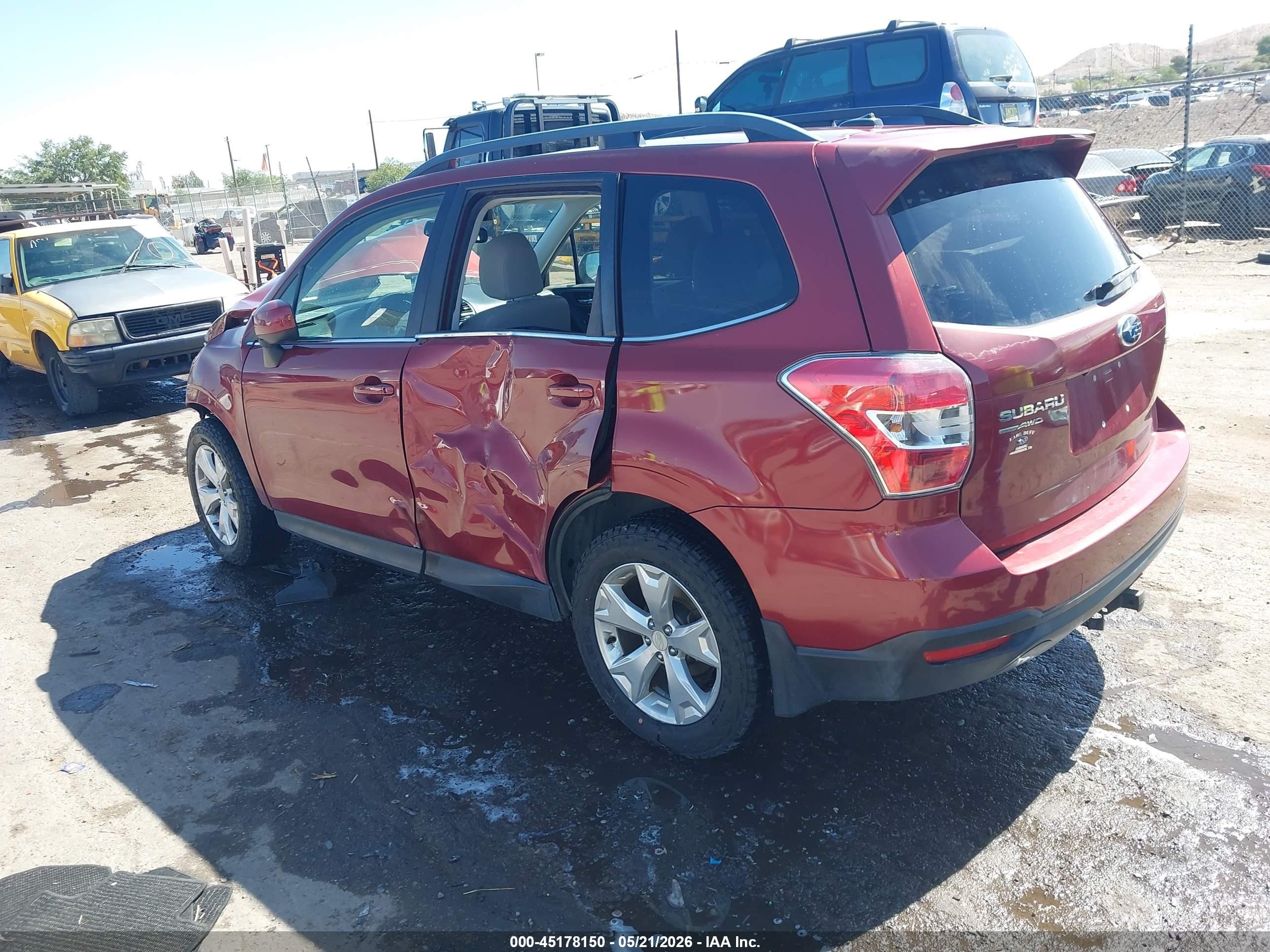 2014 Subaru Forester 2.5i Limited Red vin: JF2SJAJCXEH453993