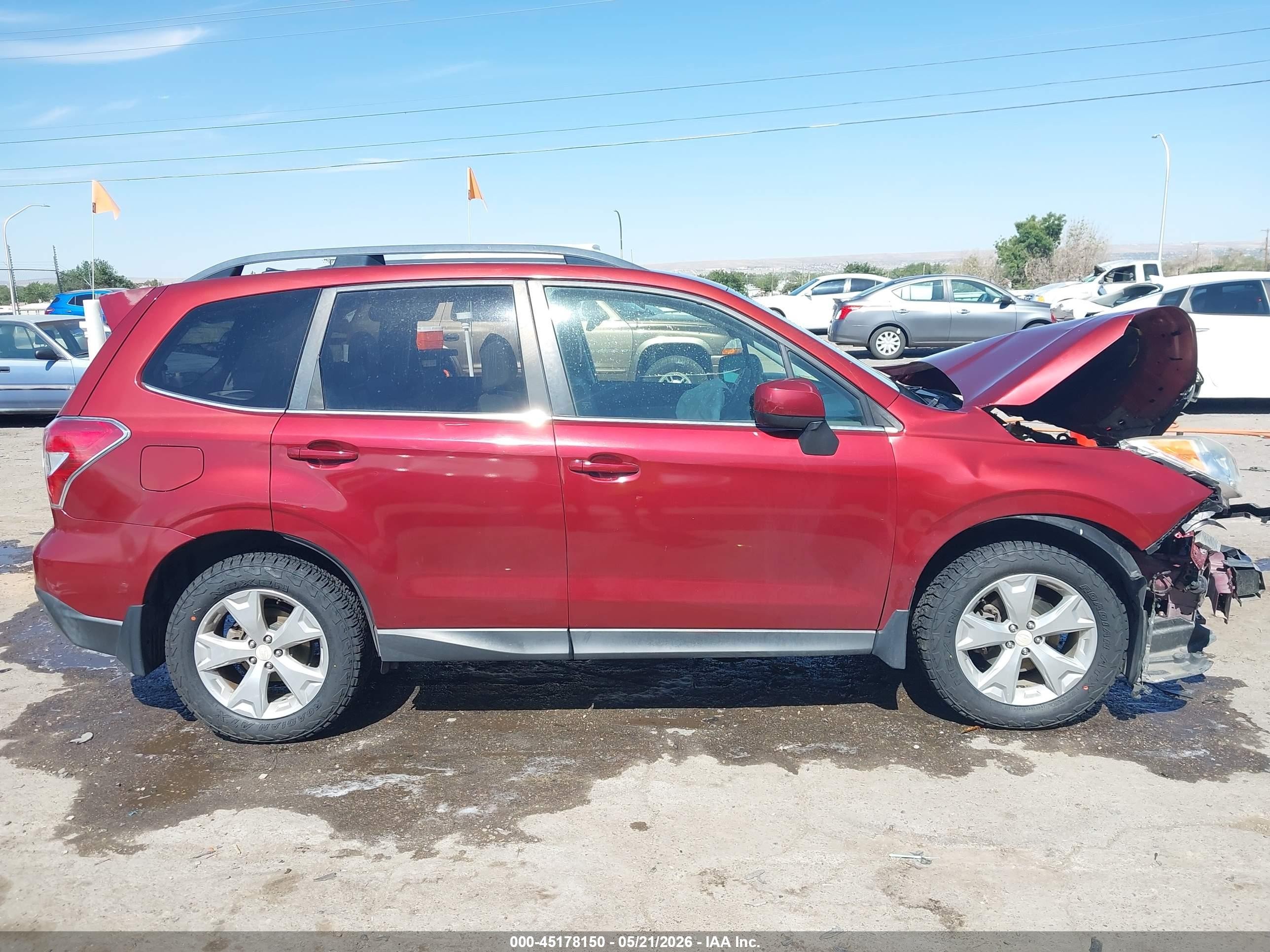 2014 Subaru Forester 2.5i Limited Red vin: JF2SJAJCXEH453993
