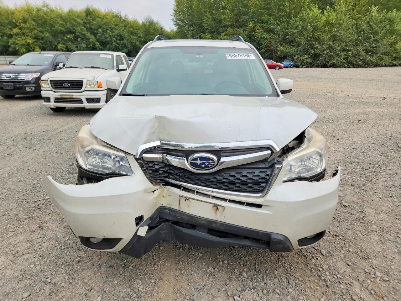 2014 Subaru Forester 2.5i Limited White vin: JF2SJAJCXEH547050