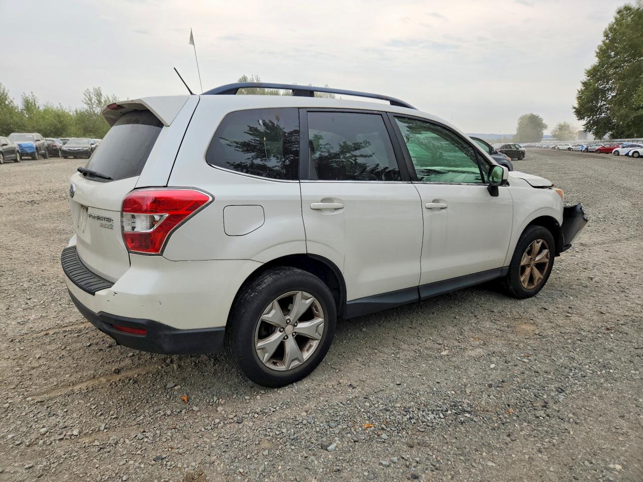 2014 Subaru Forester 2.5i Limited White vin: JF2SJAJCXEH547050