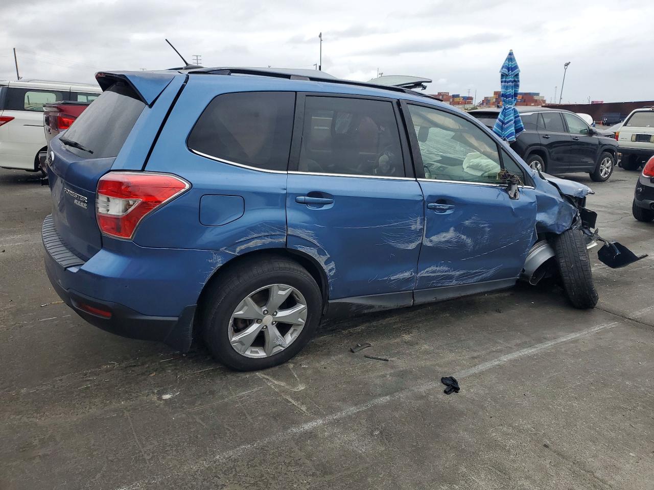 2015 Subaru Forester 2.5i Limited Blue vin: JF2SJAKC1FH487773