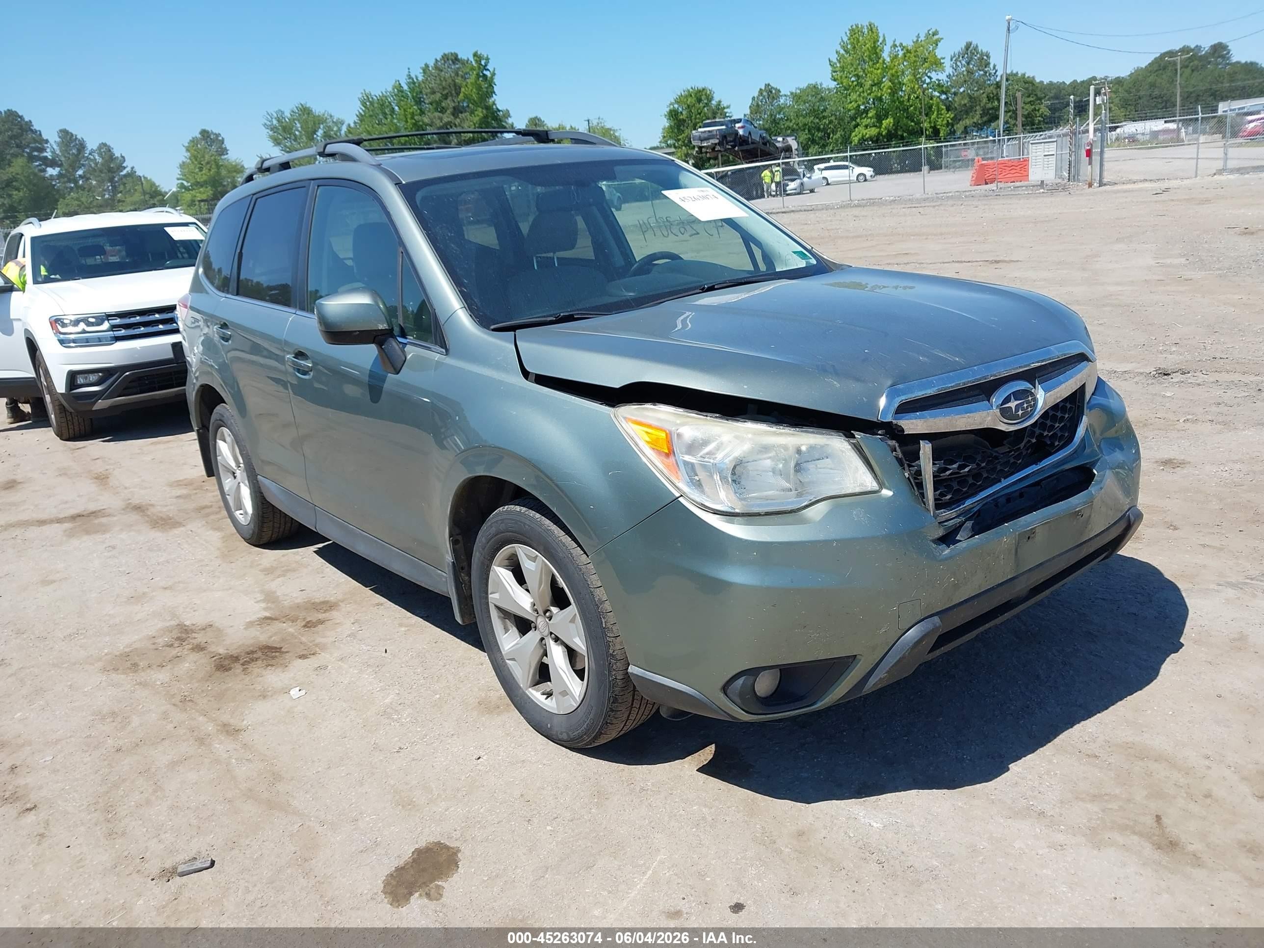 2015 Subaru Forester 2.5i Limited Зеленый vin: JF2SJAKC3FH435027