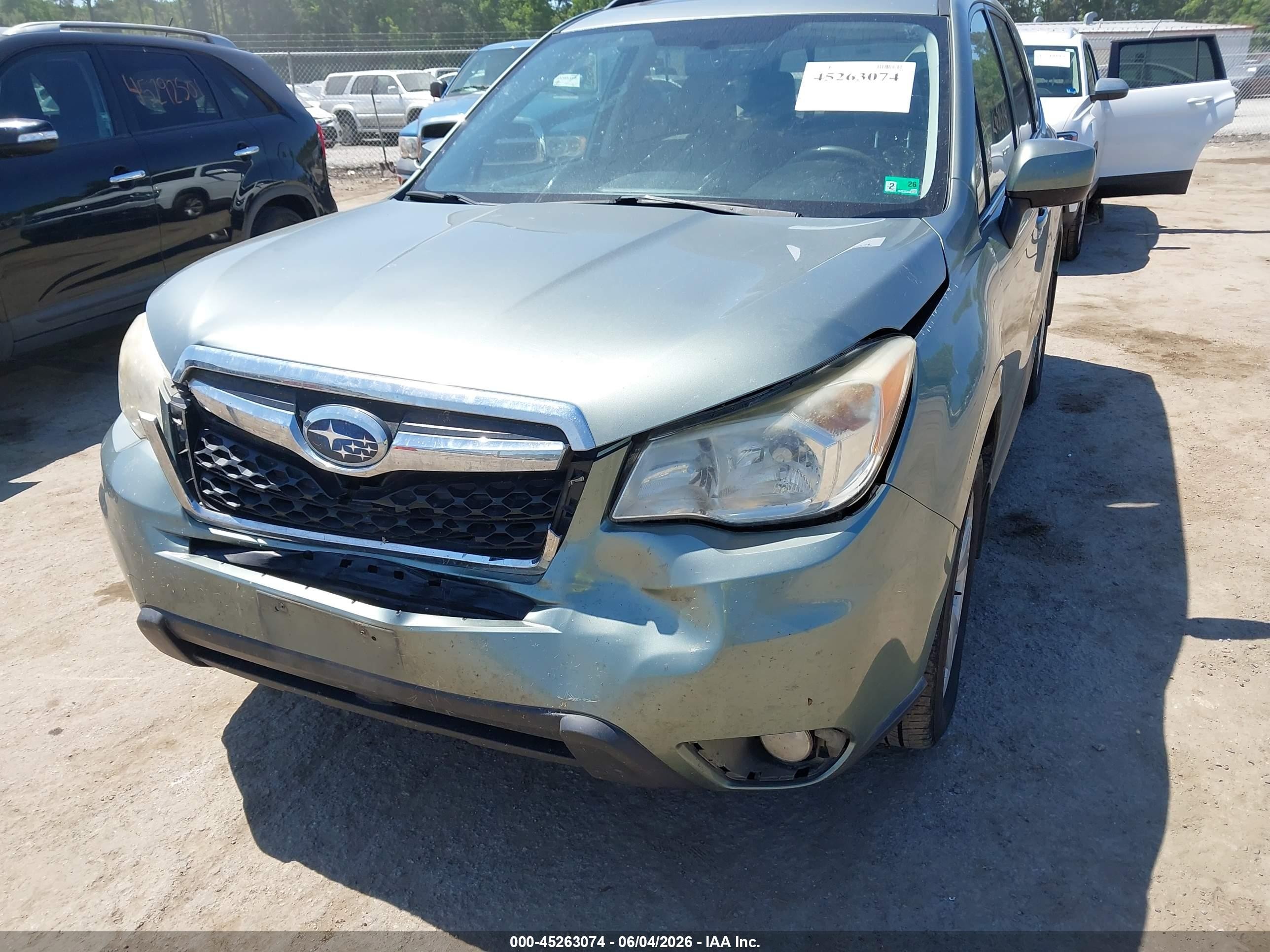 2015 Subaru Forester 2.5i Limited Green vin: JF2SJAKC3FH435027