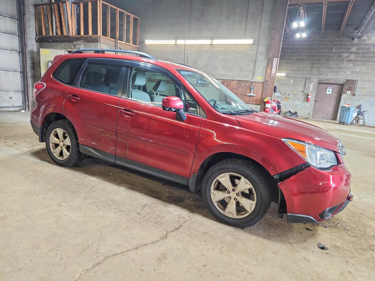 2015 Subaru Forester 2.5i Limited Burgundy vin: JF2SJAKC6FH584449