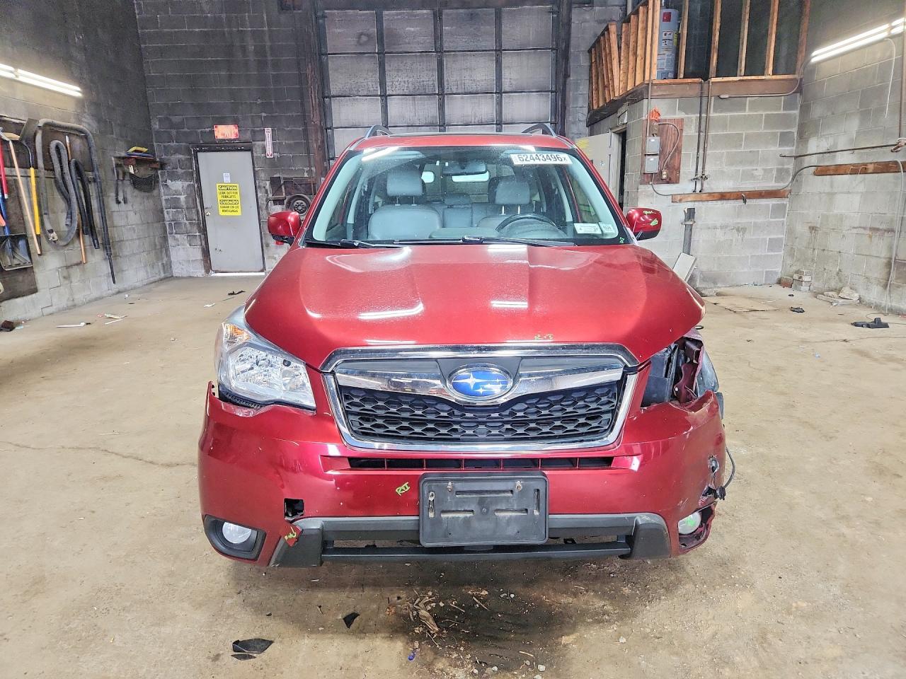 2015 Subaru Forester 2.5i Limited Burgundy vin: JF2SJAKC6FH584449