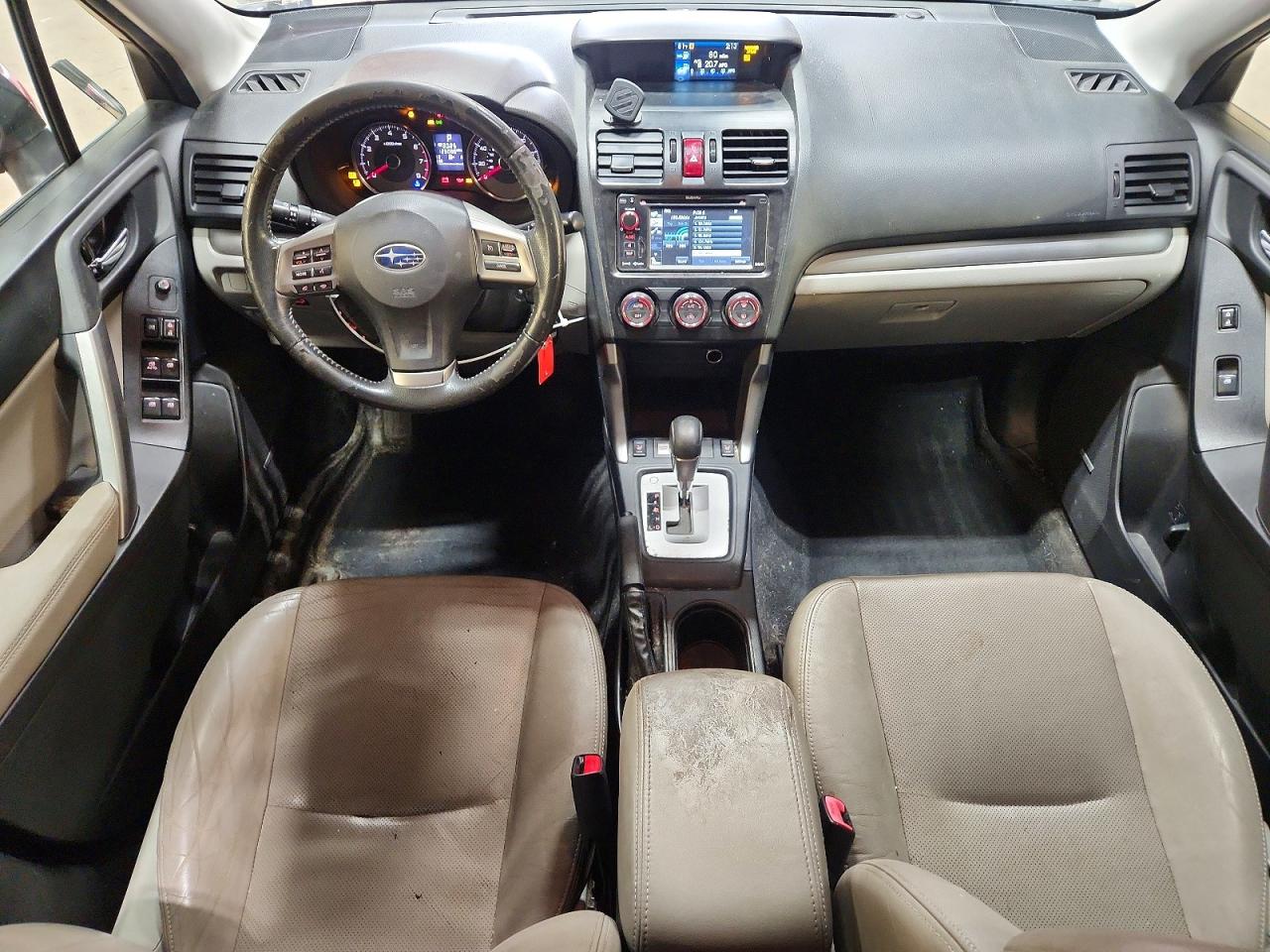 2015 Subaru Forester 2.5i Limited Burgundy vin: JF2SJAKC6FH584449