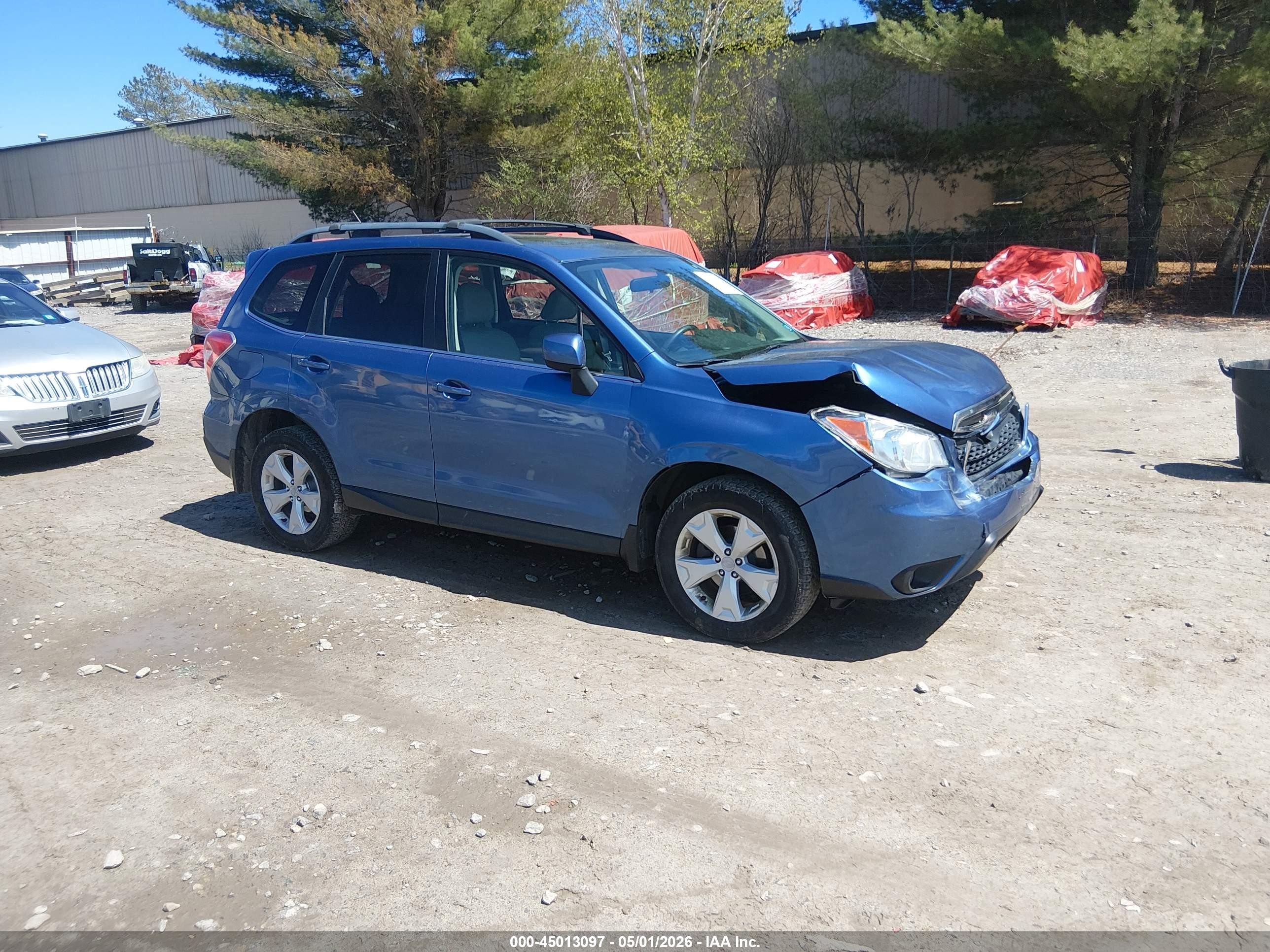 2015 Subaru Forester 2.5i Limited Синий vin: JF2SJAKC9FH535083