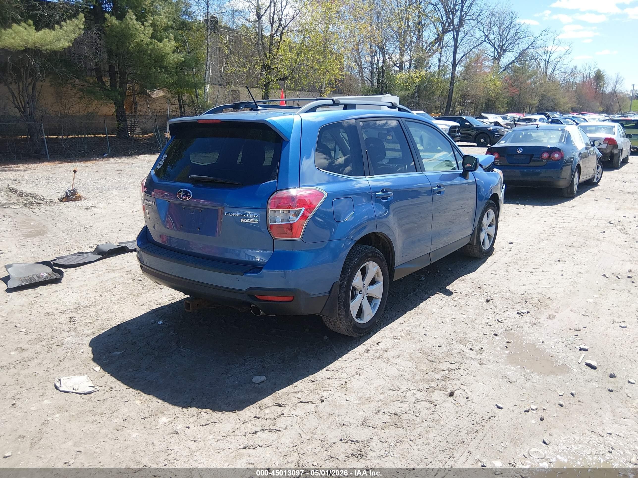 2015 Subaru Forester 2.5i Limited Blue vin: JF2SJAKC9FH535083
