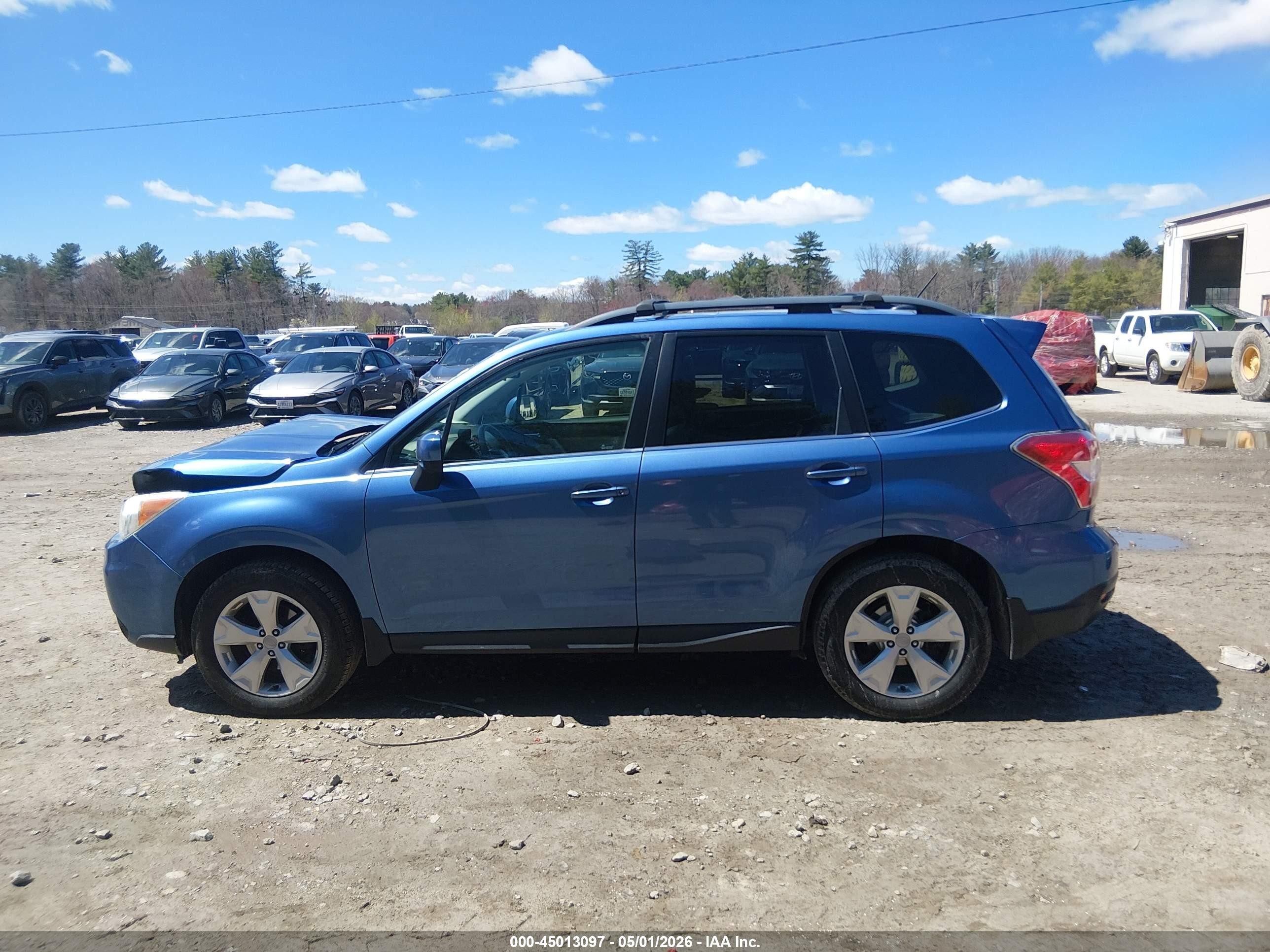 2015 Subaru Forester 2.5i Limited Blue vin: JF2SJAKC9FH535083