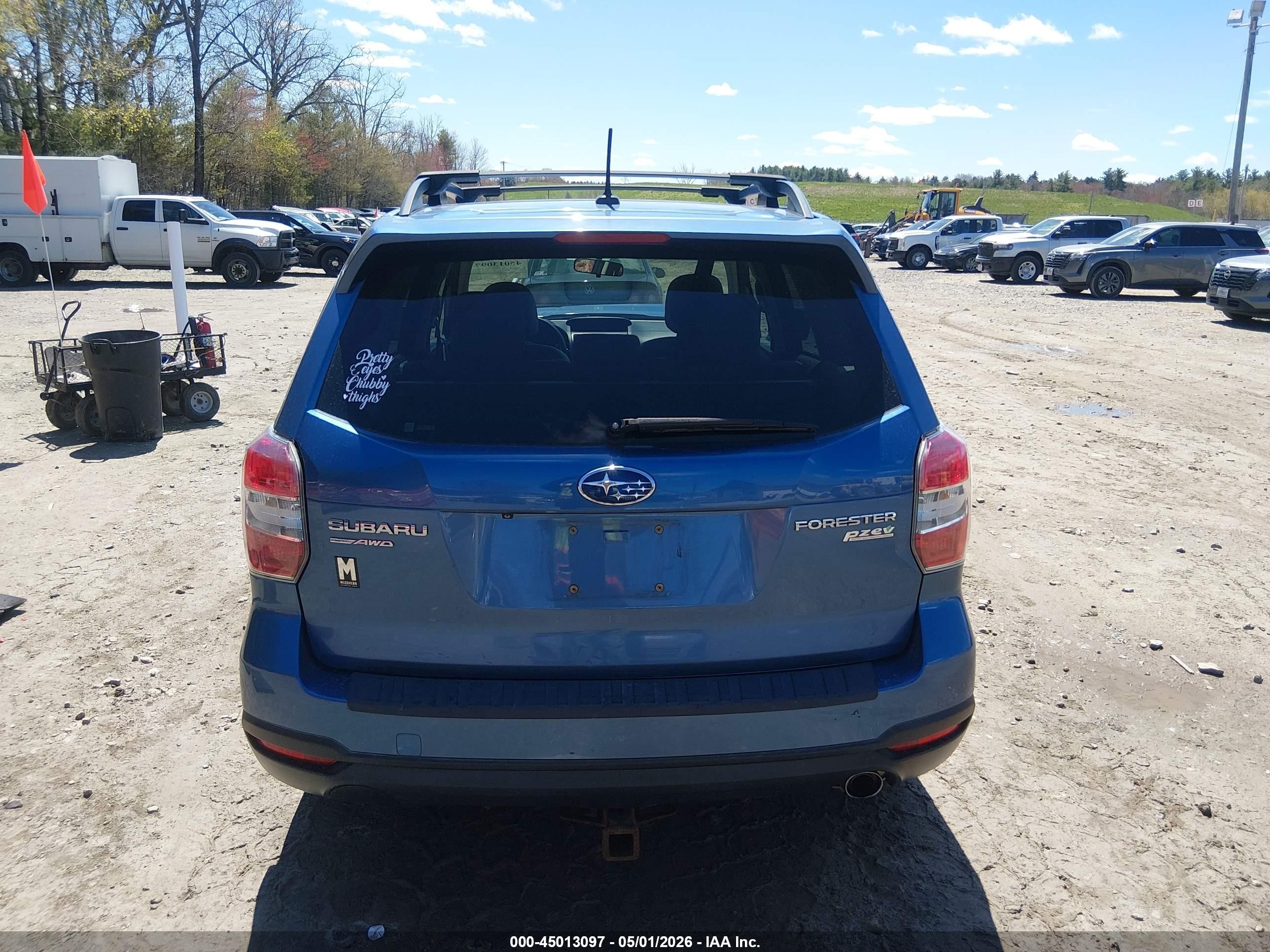 2015 Subaru Forester 2.5i Limited Blue vin: JF2SJAKC9FH535083