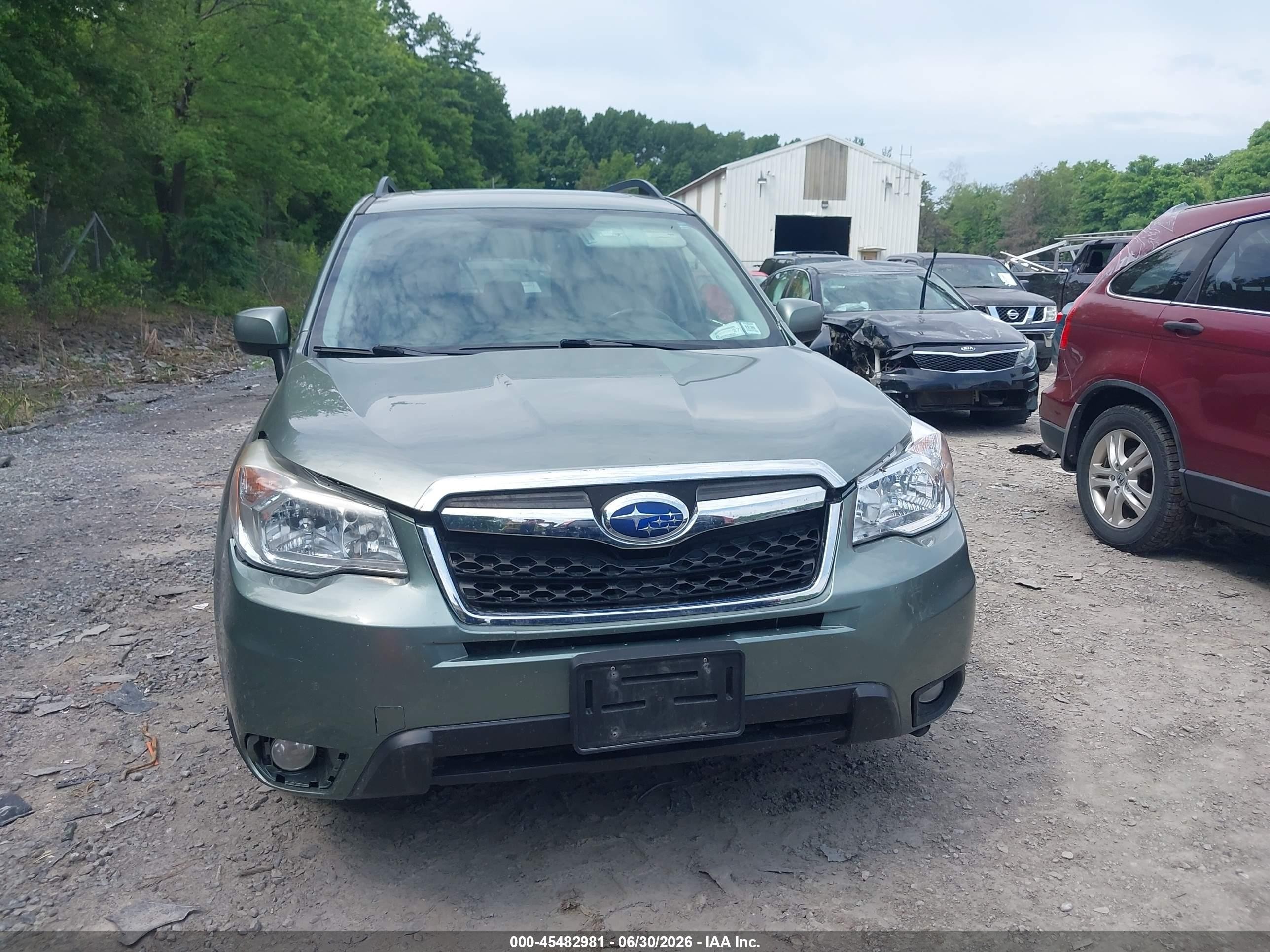 2015 Subaru Forester 2.5i Limited Green vin: JF2SJAKC9FH832144