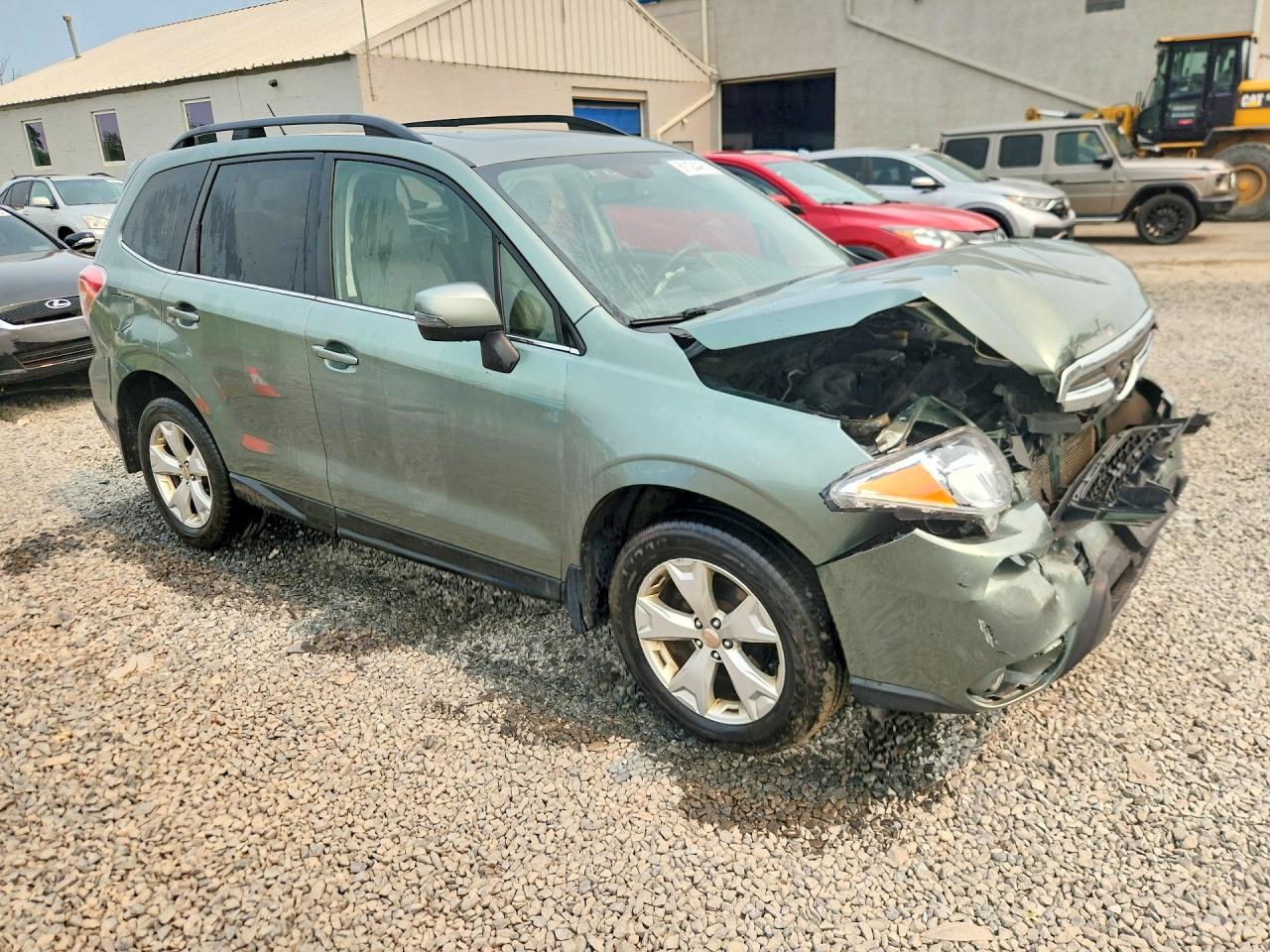 2014 Subaru Forester 2.5i Touring Green vin: JF2SJAMC0EH509029
