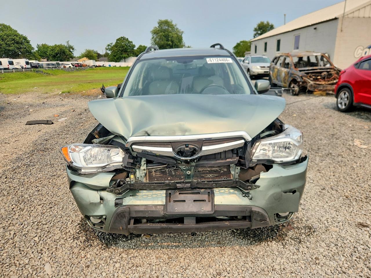 2014 Subaru Forester 2.5i Touring Green vin: JF2SJAMC0EH509029