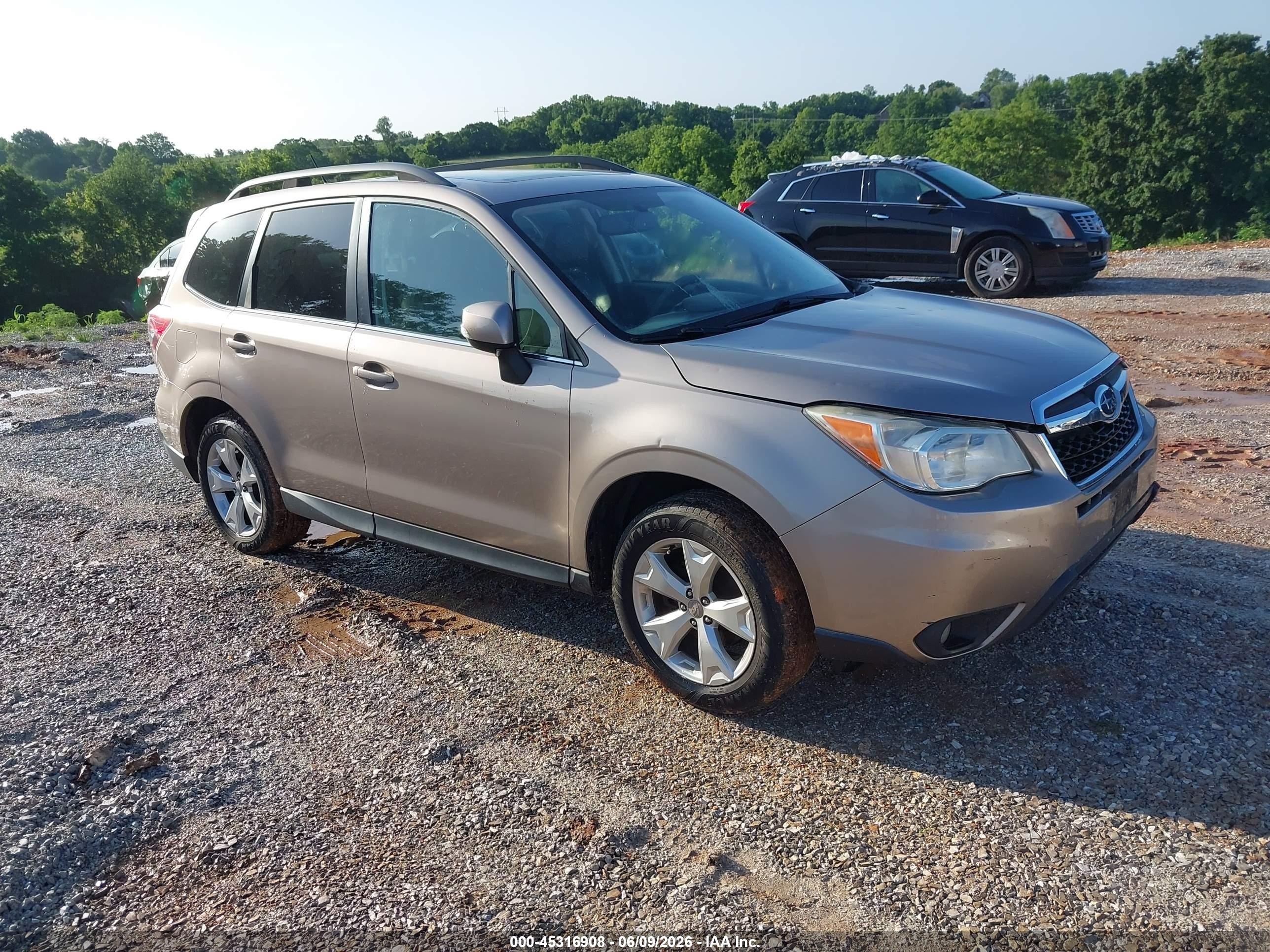 2014 Subaru Forester 2.5i Touring Brown vin: JF2SJAMC0EH543018