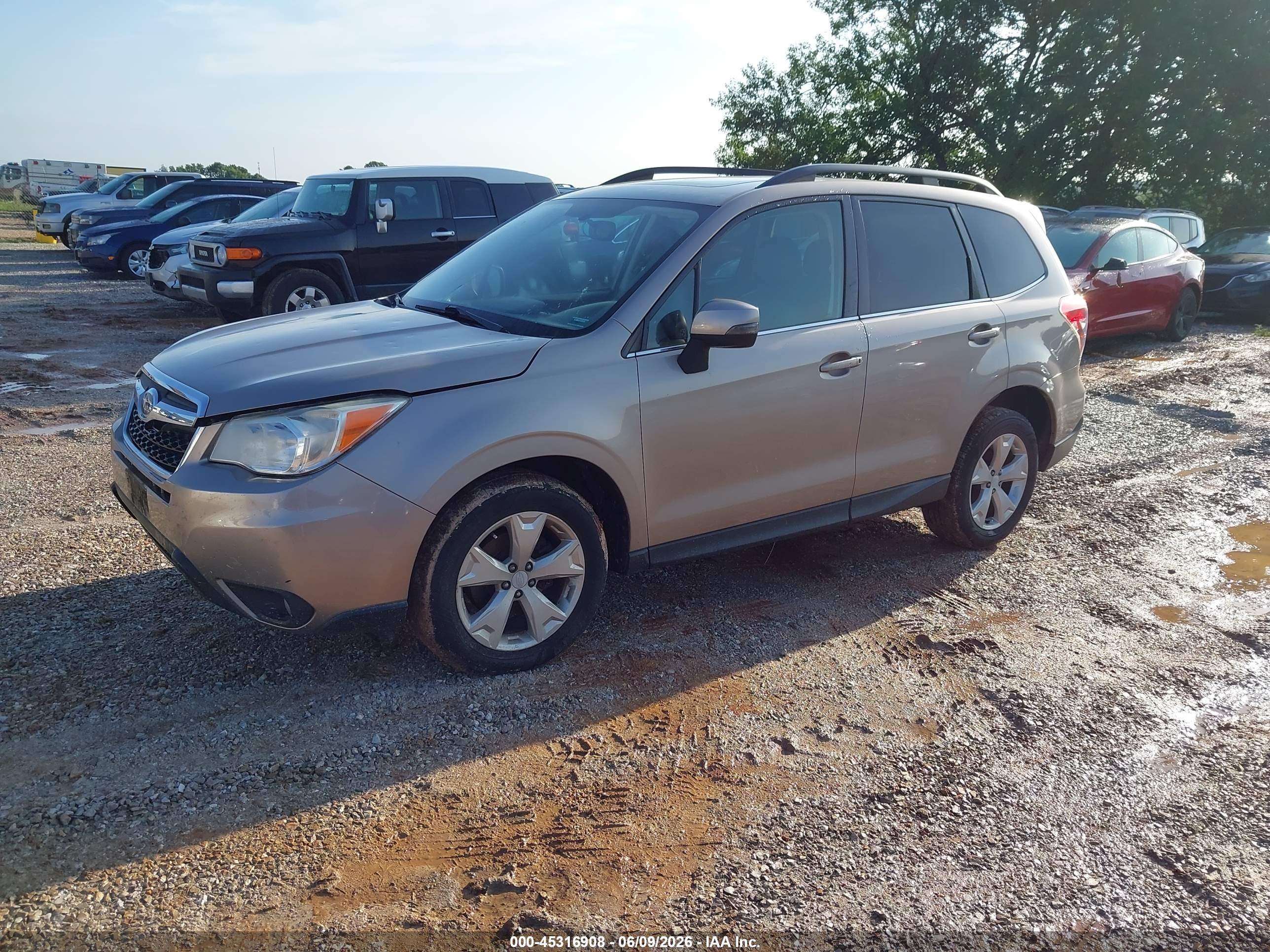 2014 Subaru Forester 2.5i Touring Brown vin: JF2SJAMC0EH543018