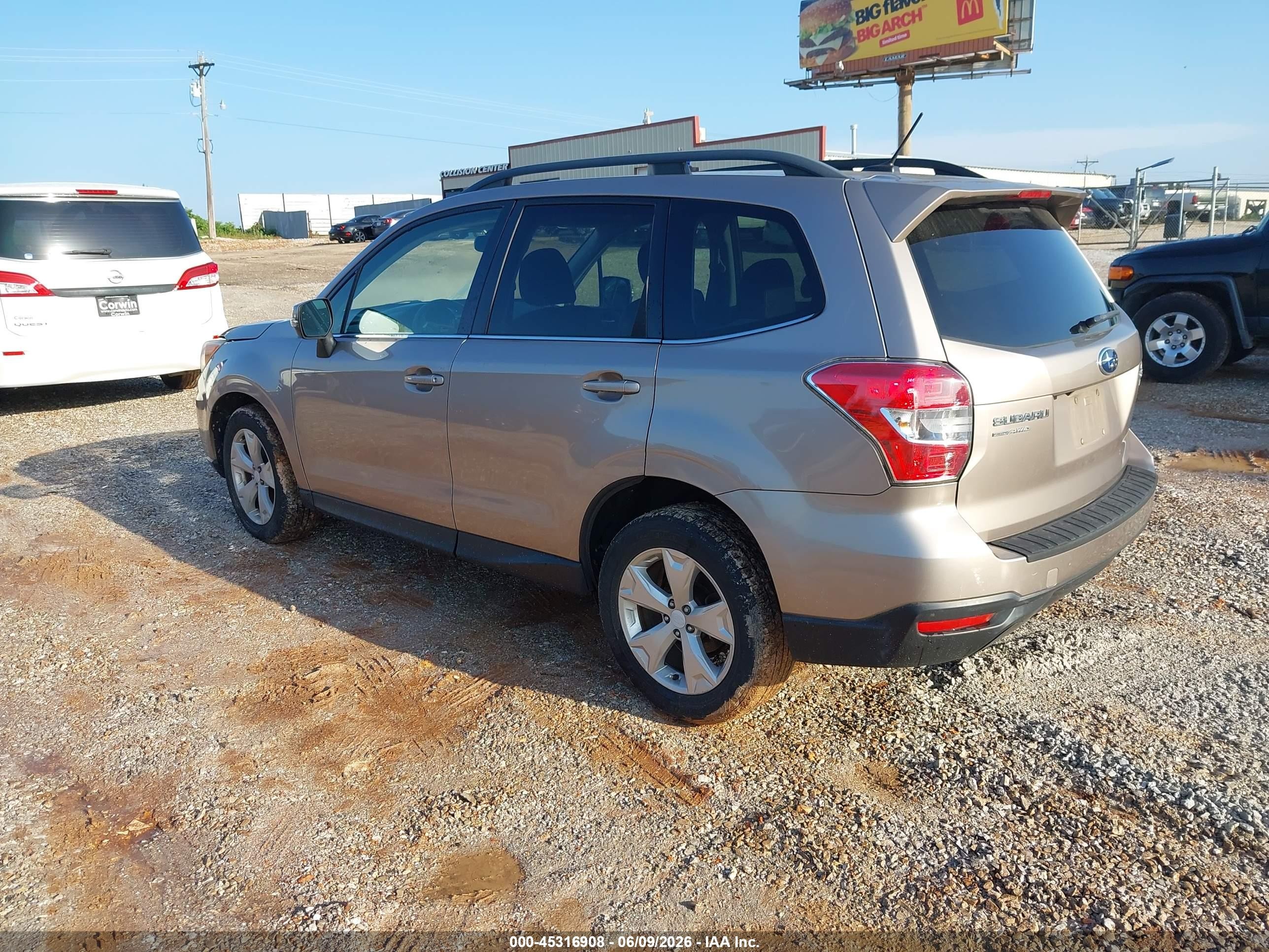 2014 Subaru Forester 2.5i Touring Brown vin: JF2SJAMC0EH543018