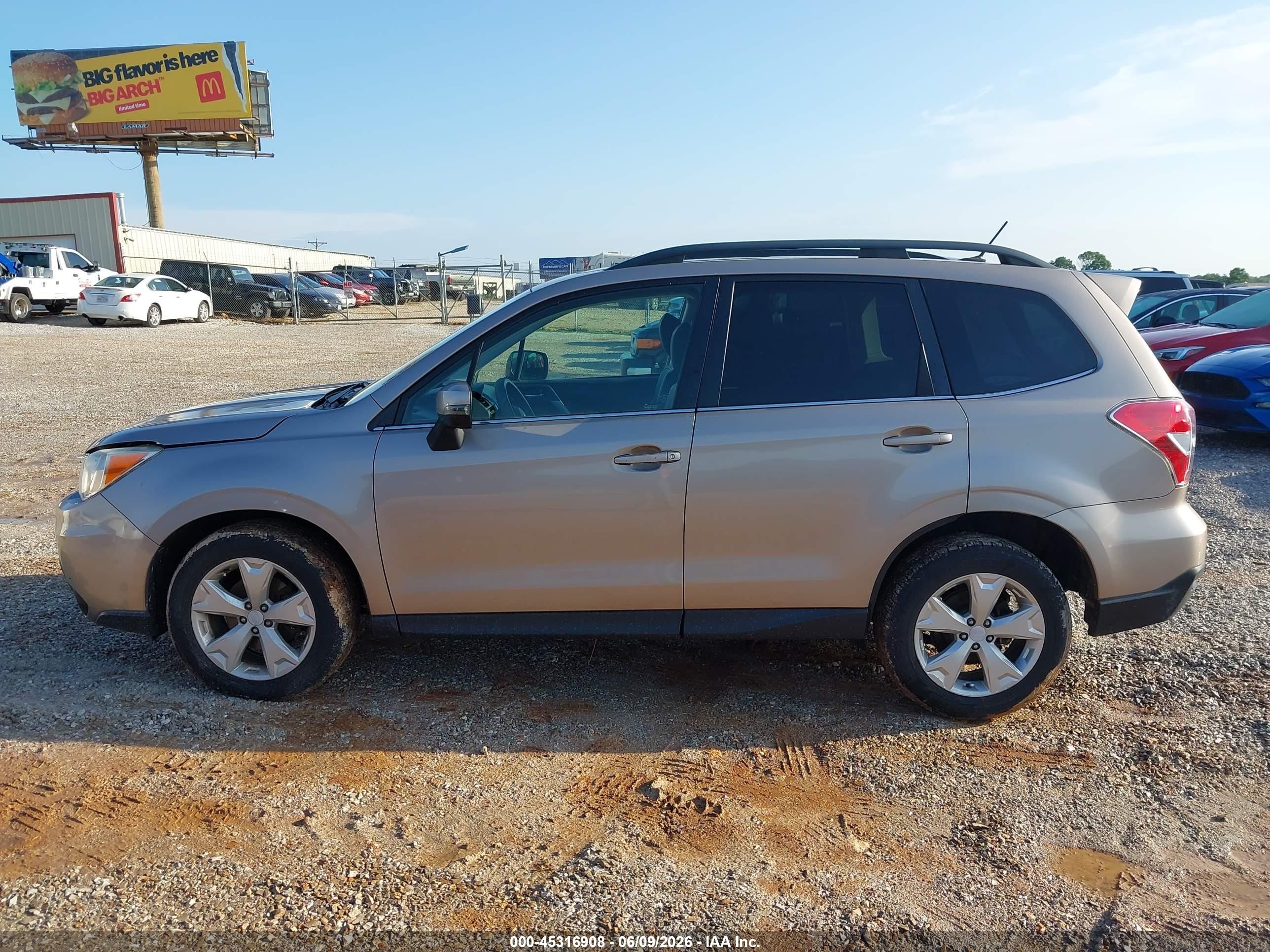 2014 Subaru Forester 2.5i Touring Brown vin: JF2SJAMC0EH543018