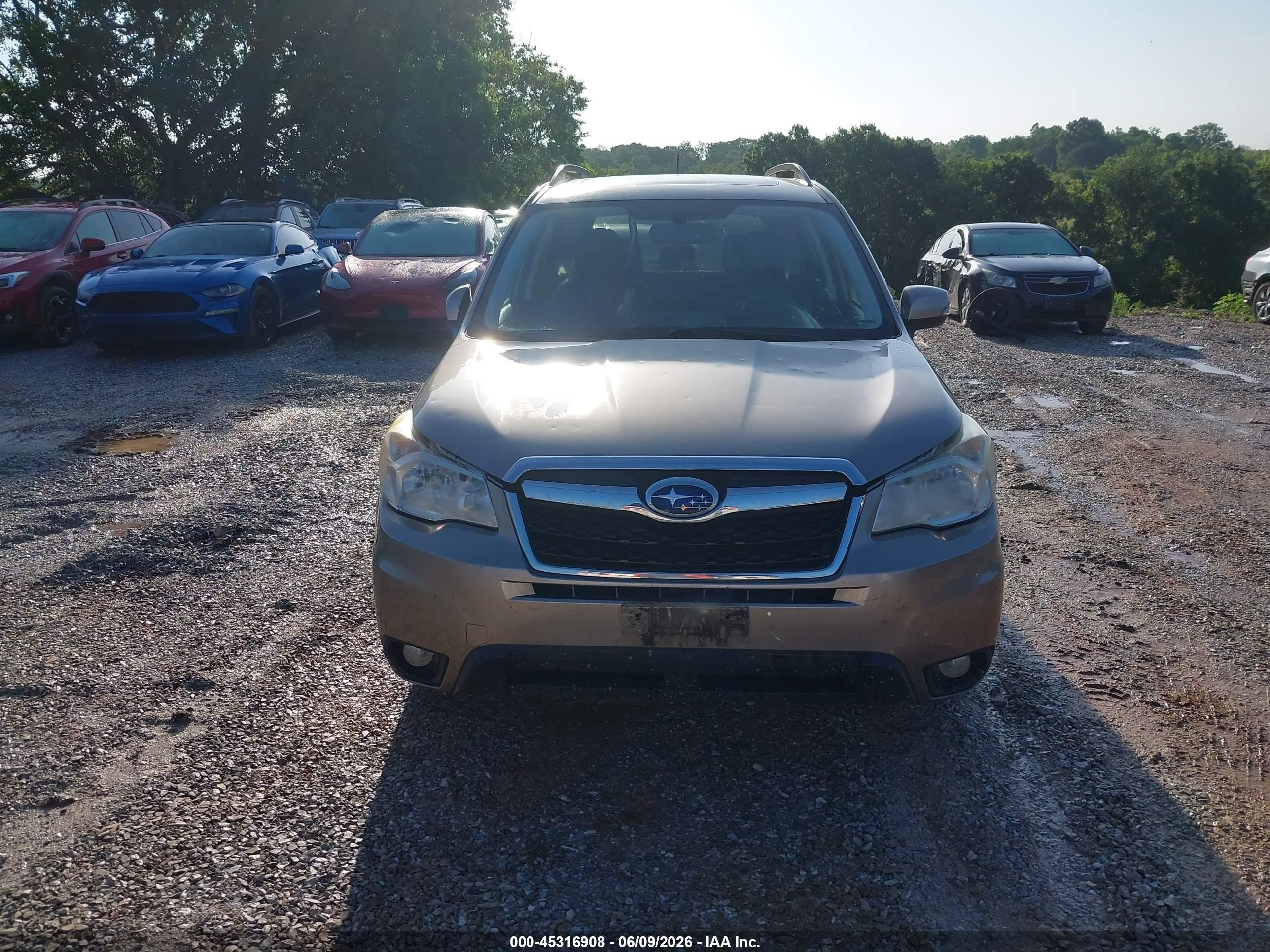 2014 Subaru Forester 2.5i Touring Brown vin: JF2SJAMC0EH543018