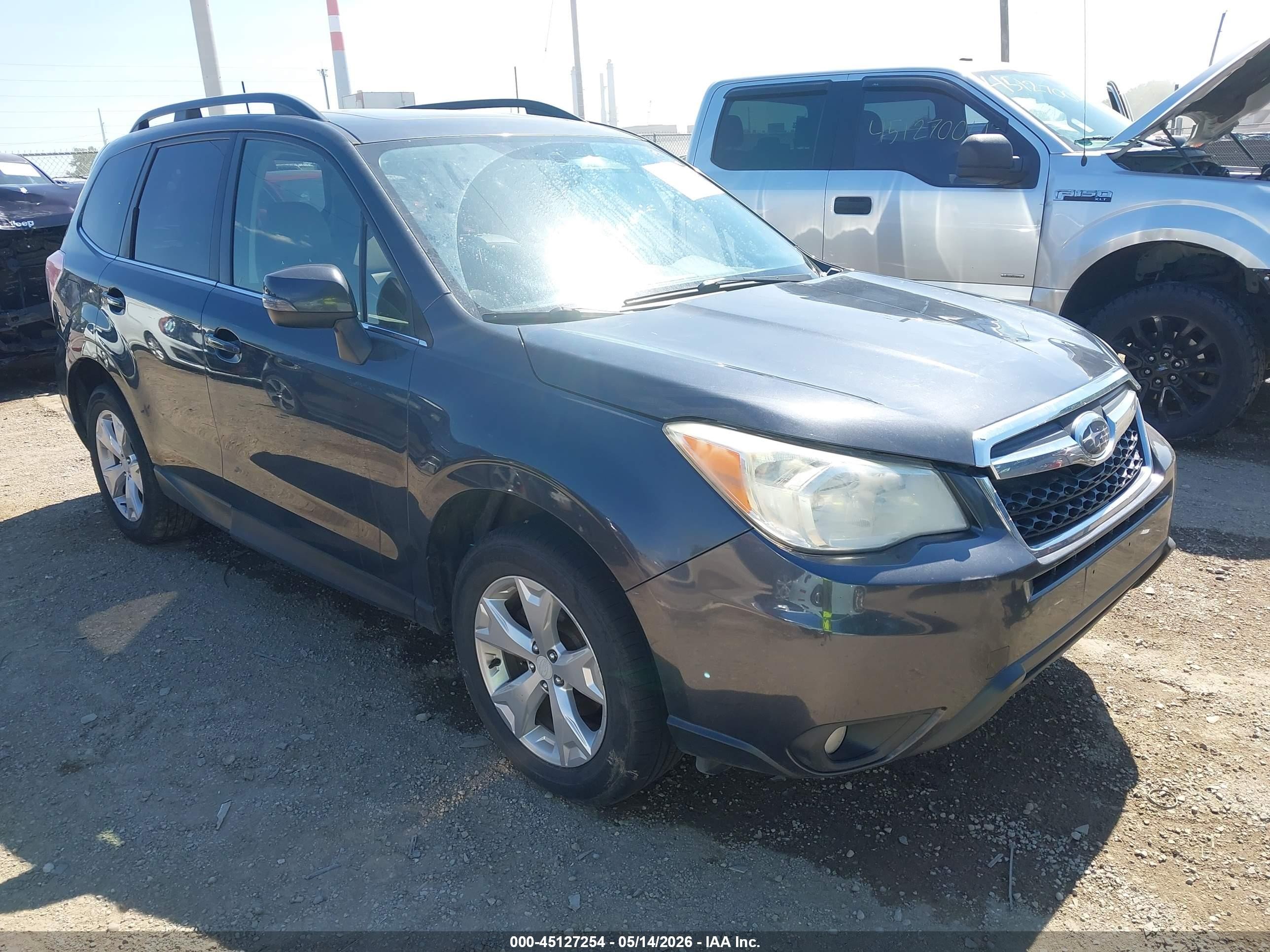 2014 Subaru Forester 2.5i Touring Black vin: JF2SJAMC1EH442487
