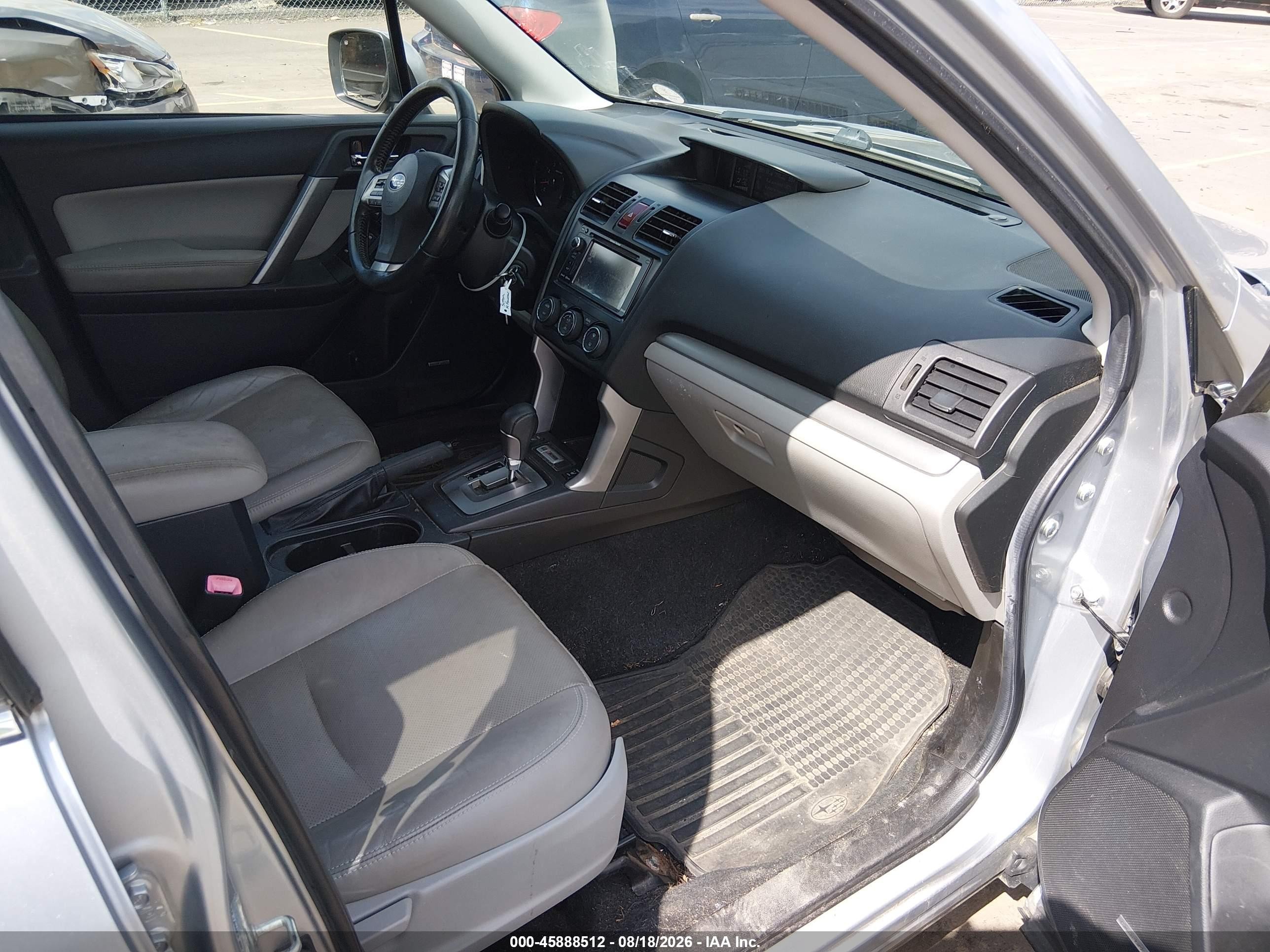 2014 Subaru Forester 2.5i Touring Silver vin: JF2SJAMC1EH474467
